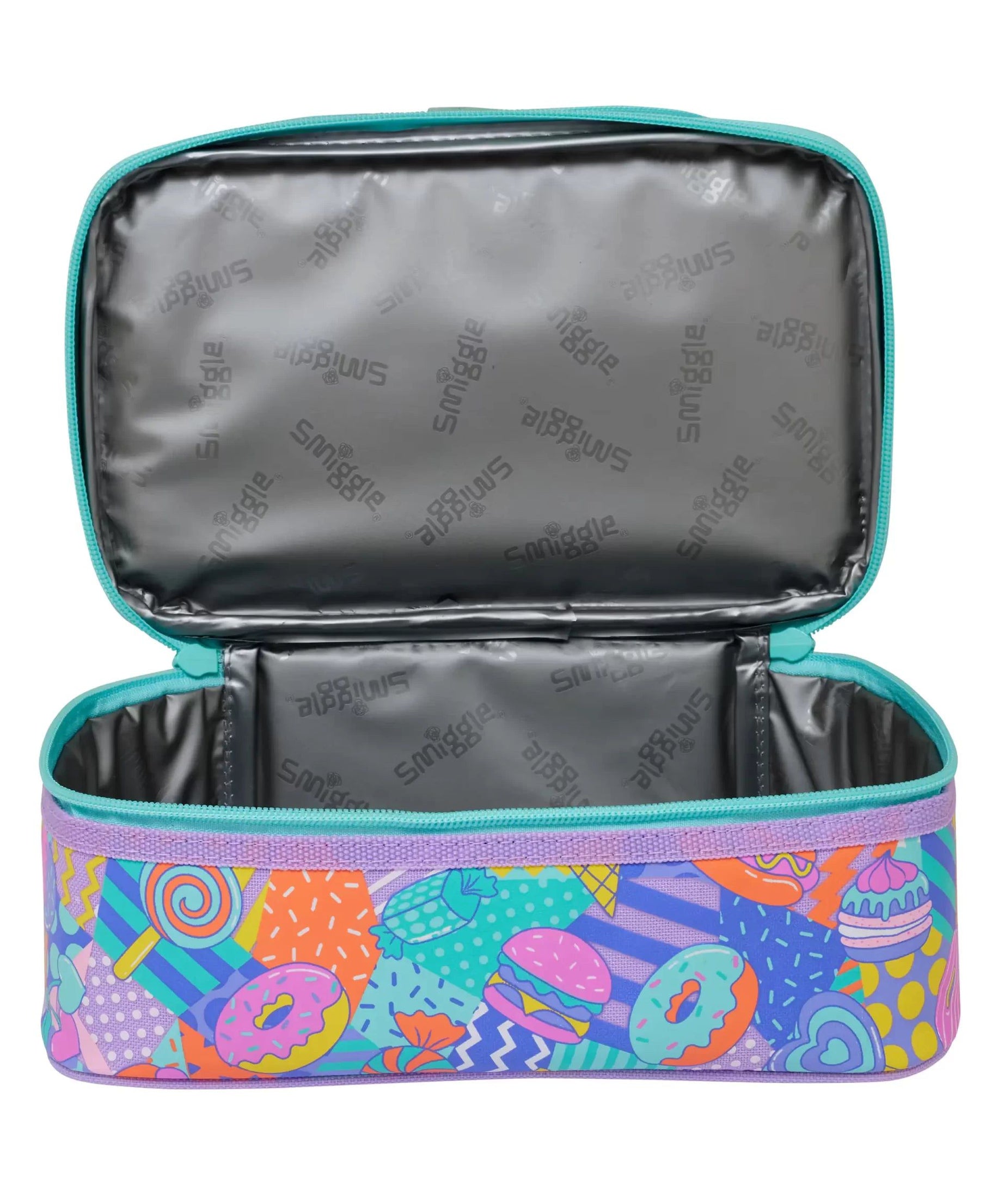 Smiggle - Away Çift Katlı Askılı Beslenme Çantası-Dinossi