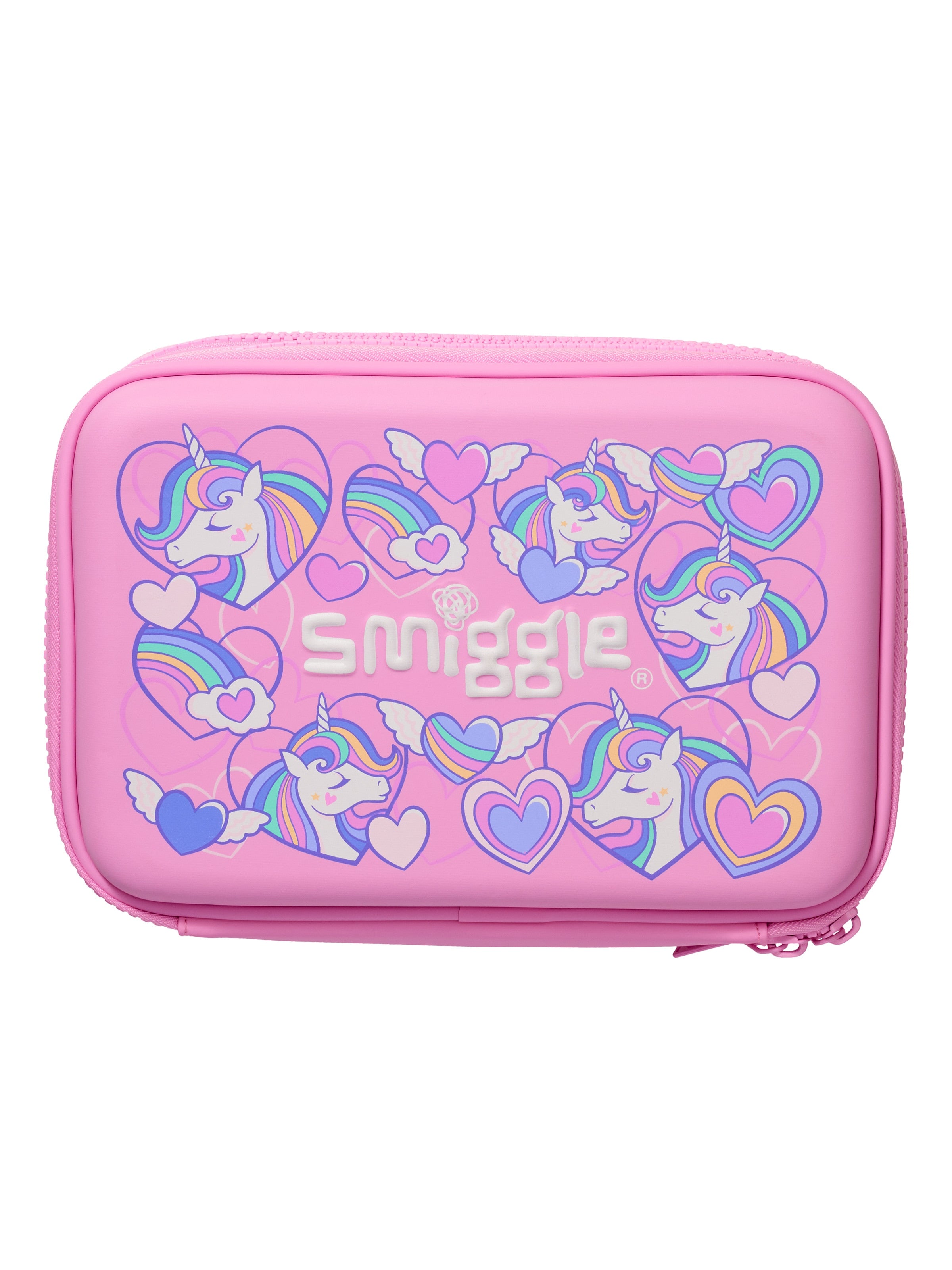 Smiggle - Fly High İki Gözlü Hardtop Kalem Kutusu-Dinossi