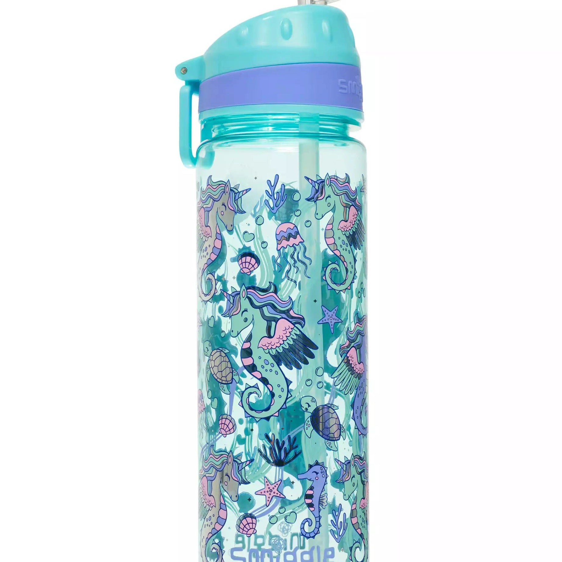 Smiggle - Epic BPAsız 650 ML Pipetli Suluk-Dinossi