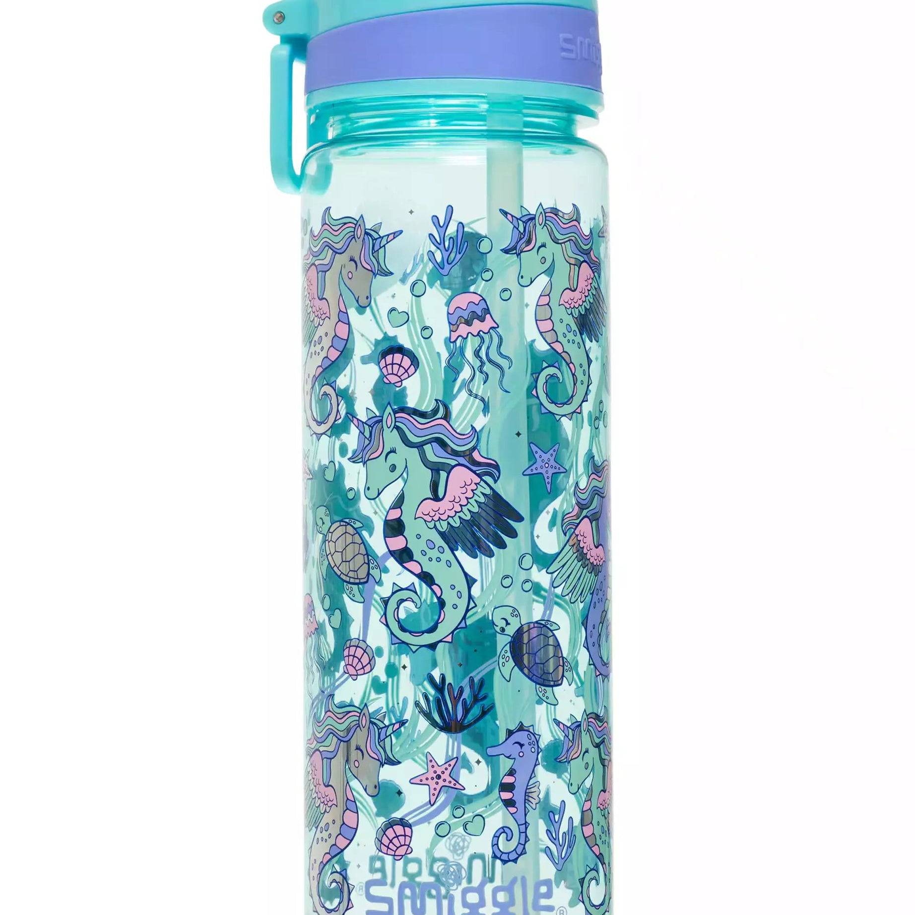 Smiggle - Epic BPAsız 650 ML Pipetli Suluk-Dinossi