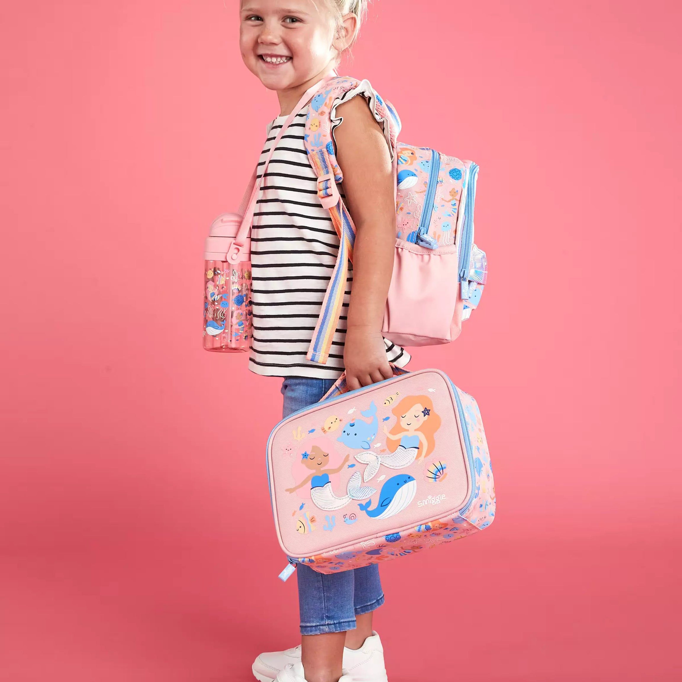 Smiggle - Over And Under Teeny Tiny BPAsız 400ML Suluk-Dinossi