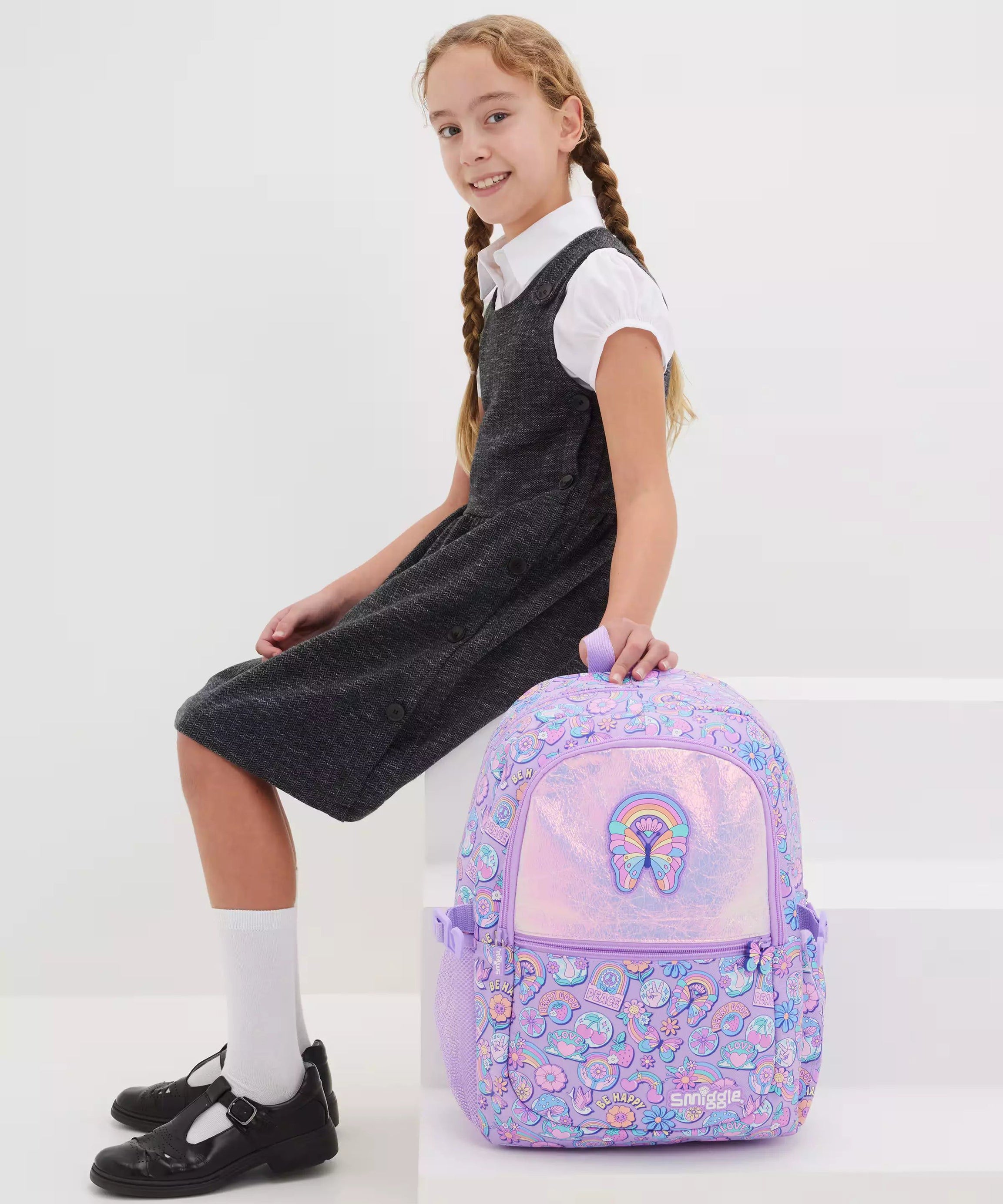 Smiggle – Limitless Klasik Okul Sırt Çantası-Dinossi