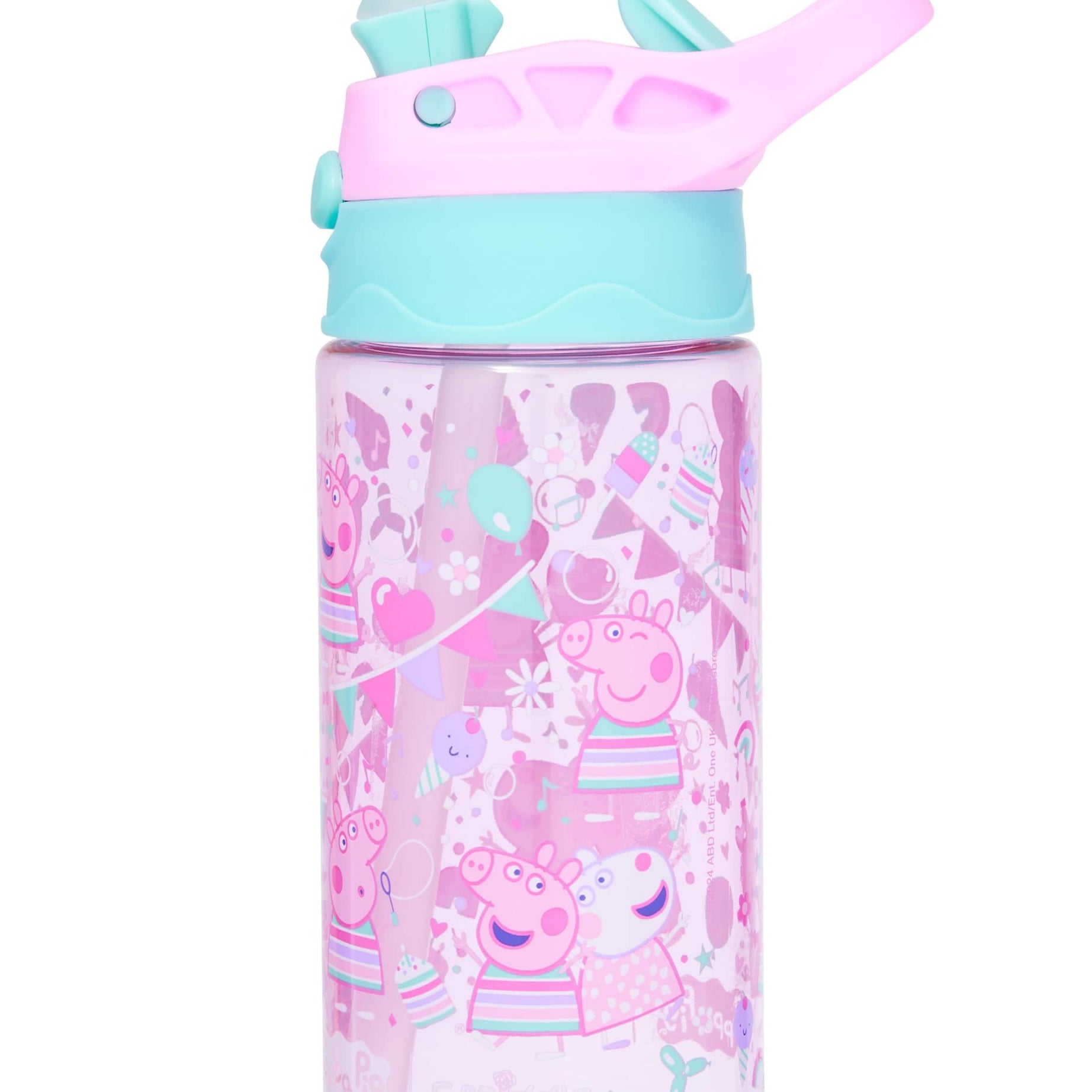 Smiggle - Peppa Pig 440ML BPAsız Otomatik Pipetli Suluk-Dinossi