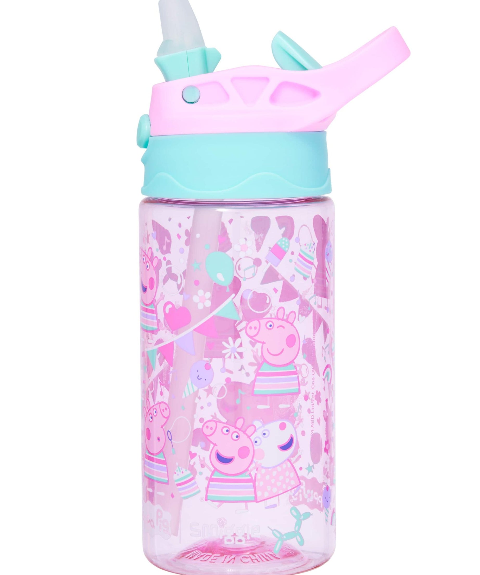 Smiggle - Peppa Pig 440ML BPAsız Otomatik Pipetli Suluk-Dinossi