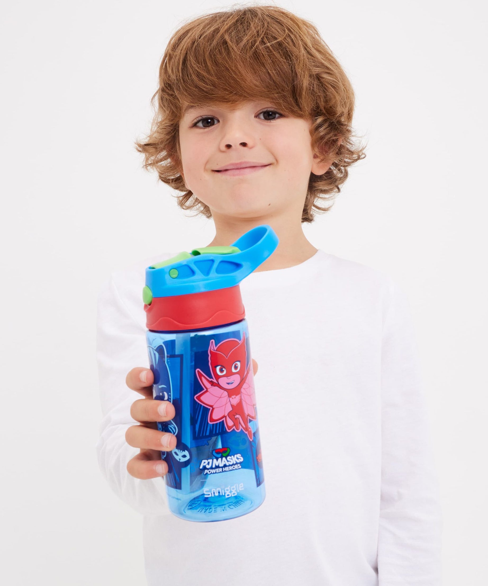 Smiggle - PJ Mask 440ML BPAsız Otomatik Pipetli Suluk-Dinossi