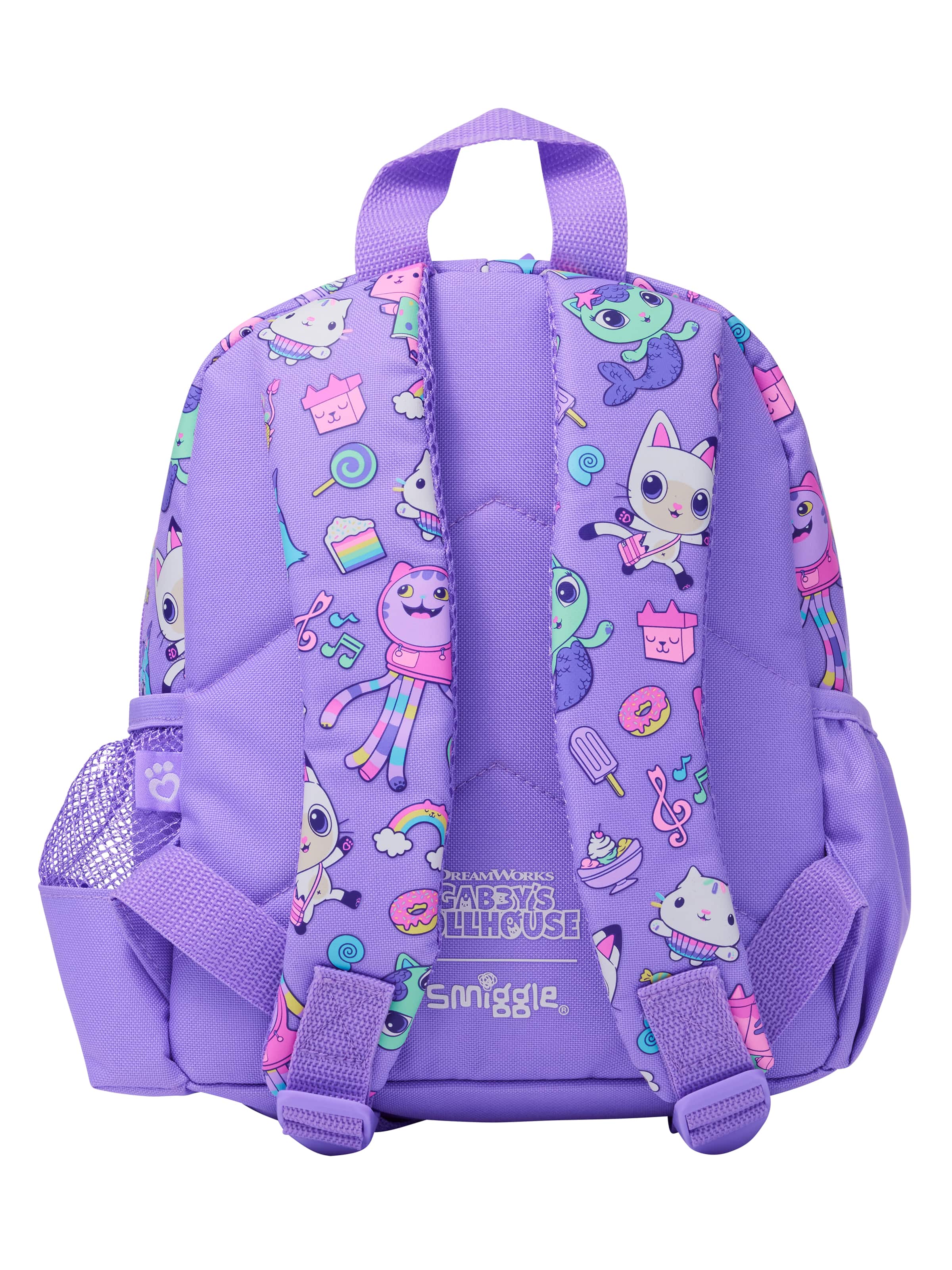 Smiggle - Gabbys Dollhouse Kreş Çıkarabilir Oyuncaklı Sırt Çantası-Dinossi