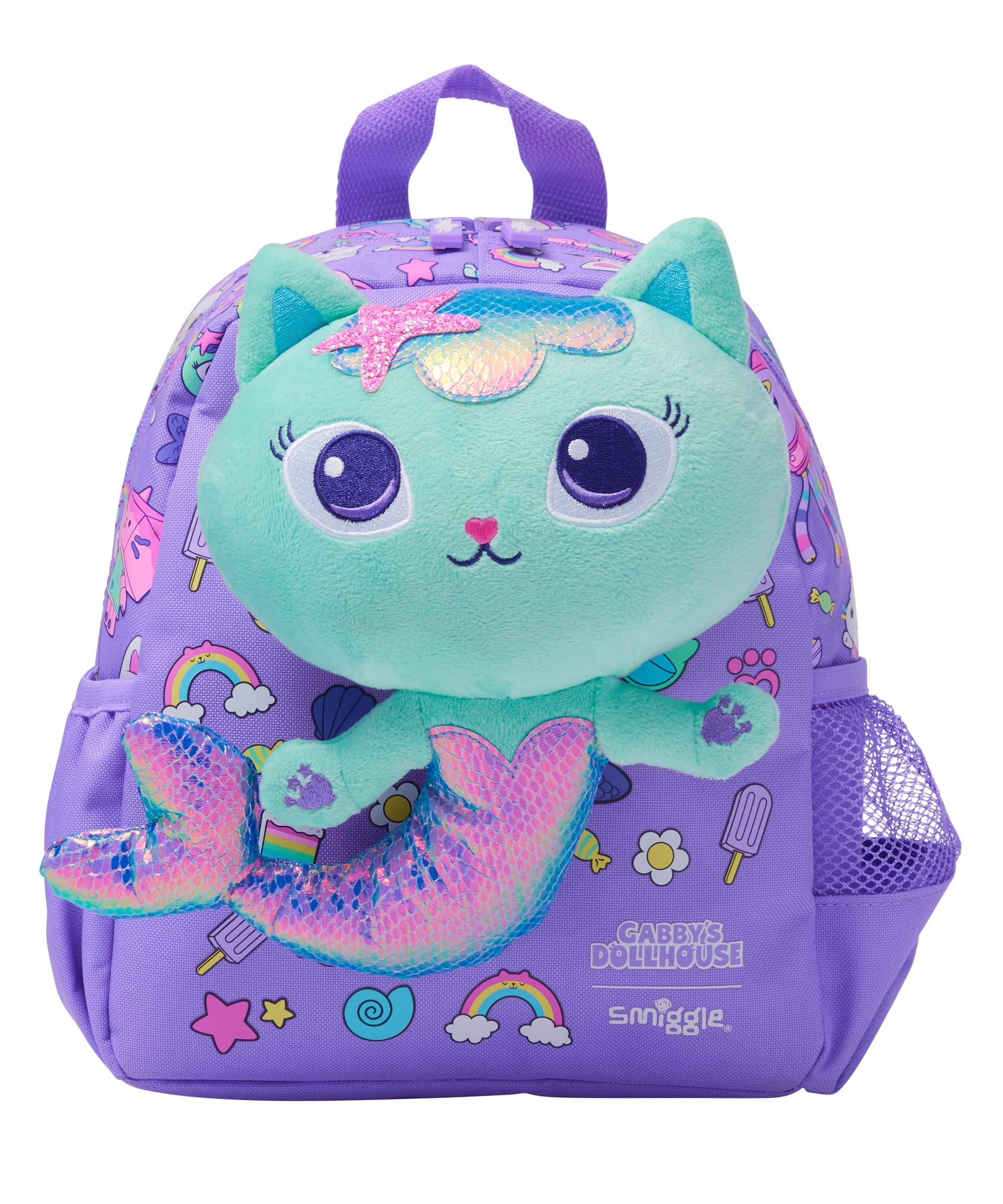 Smiggle - Gabbys Dollhouse Kreş Çıkarabilir Oyuncaklı Sırt Çantası-Dinossi