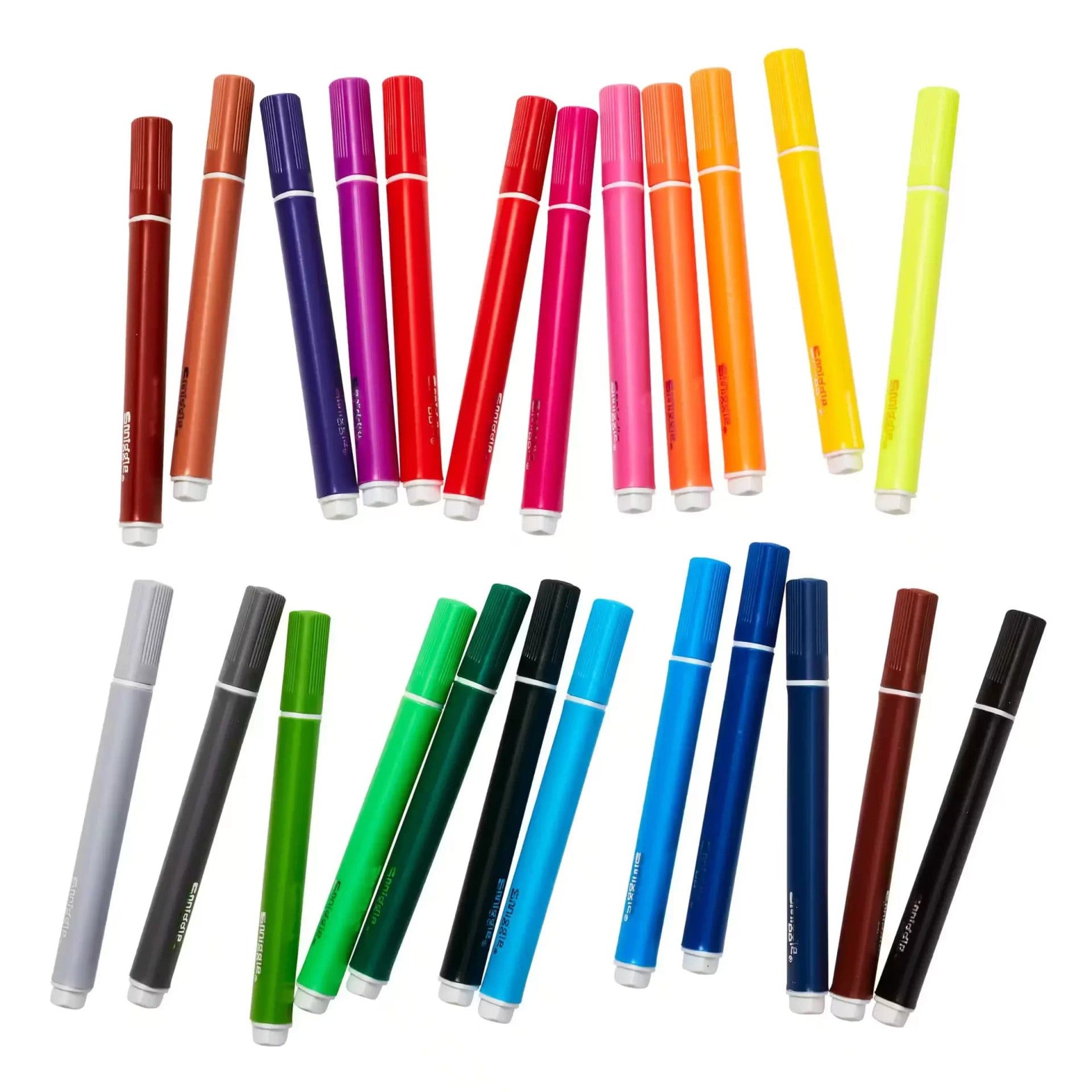 Smiggle - Üçgen Highlighter İşaretleyici Paketi X24-Dinossi