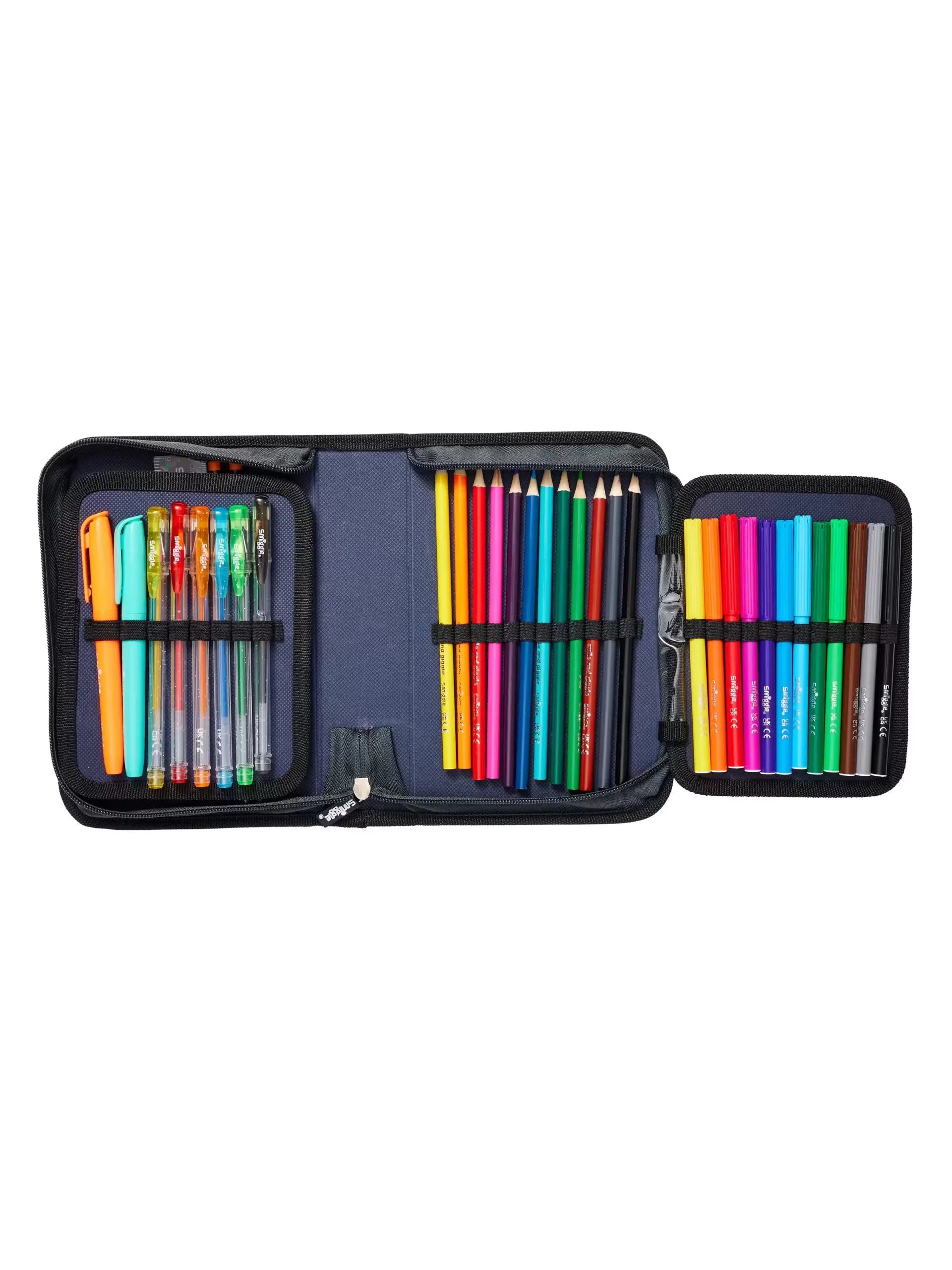 Smiggle - Wild Side Gool Kalem Kutusu ve Kırtasiye Seti-Dinossi