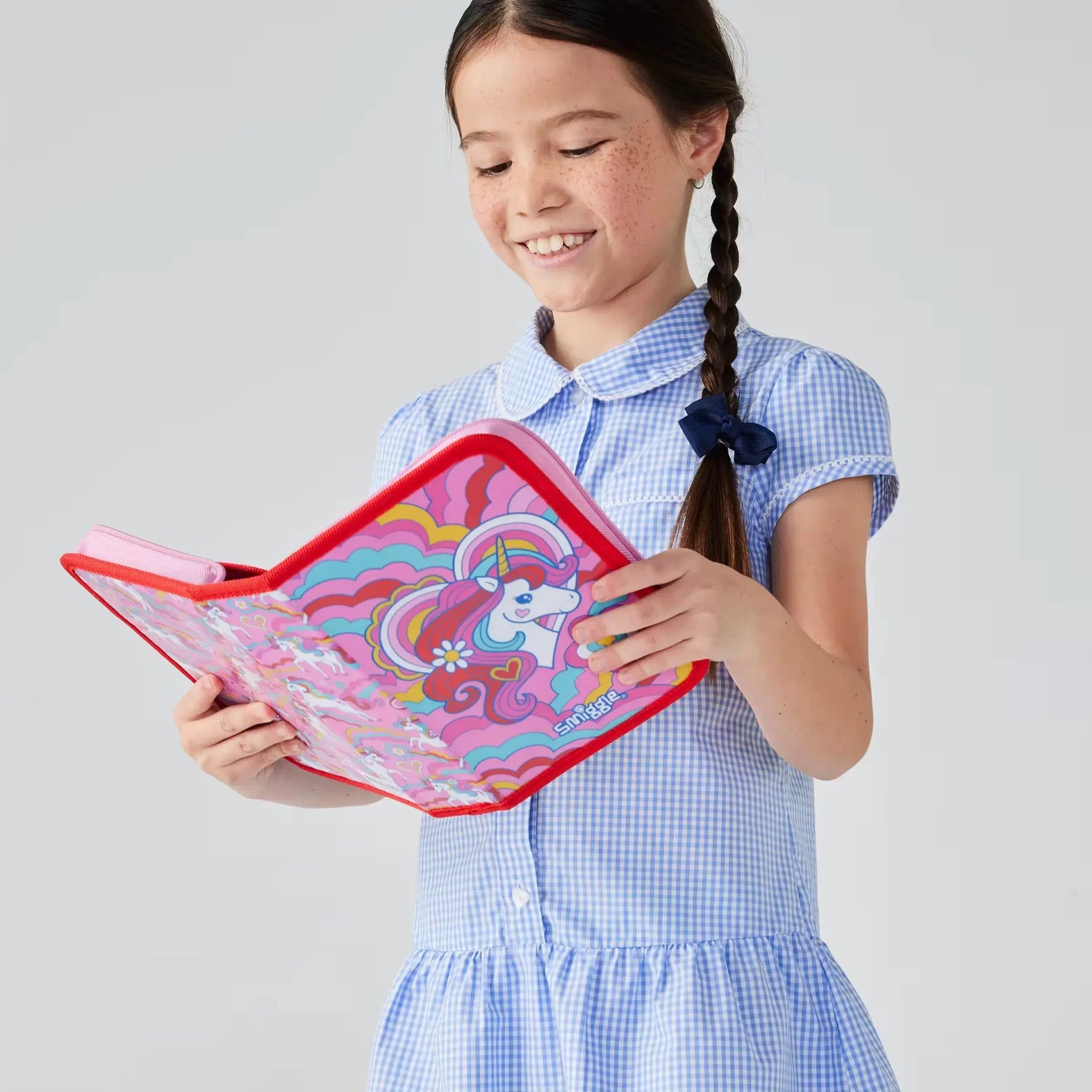 Smiggle - Wild Side Unicorn Kalem Kutusu ve Kırtasiye Seti-Dinossi