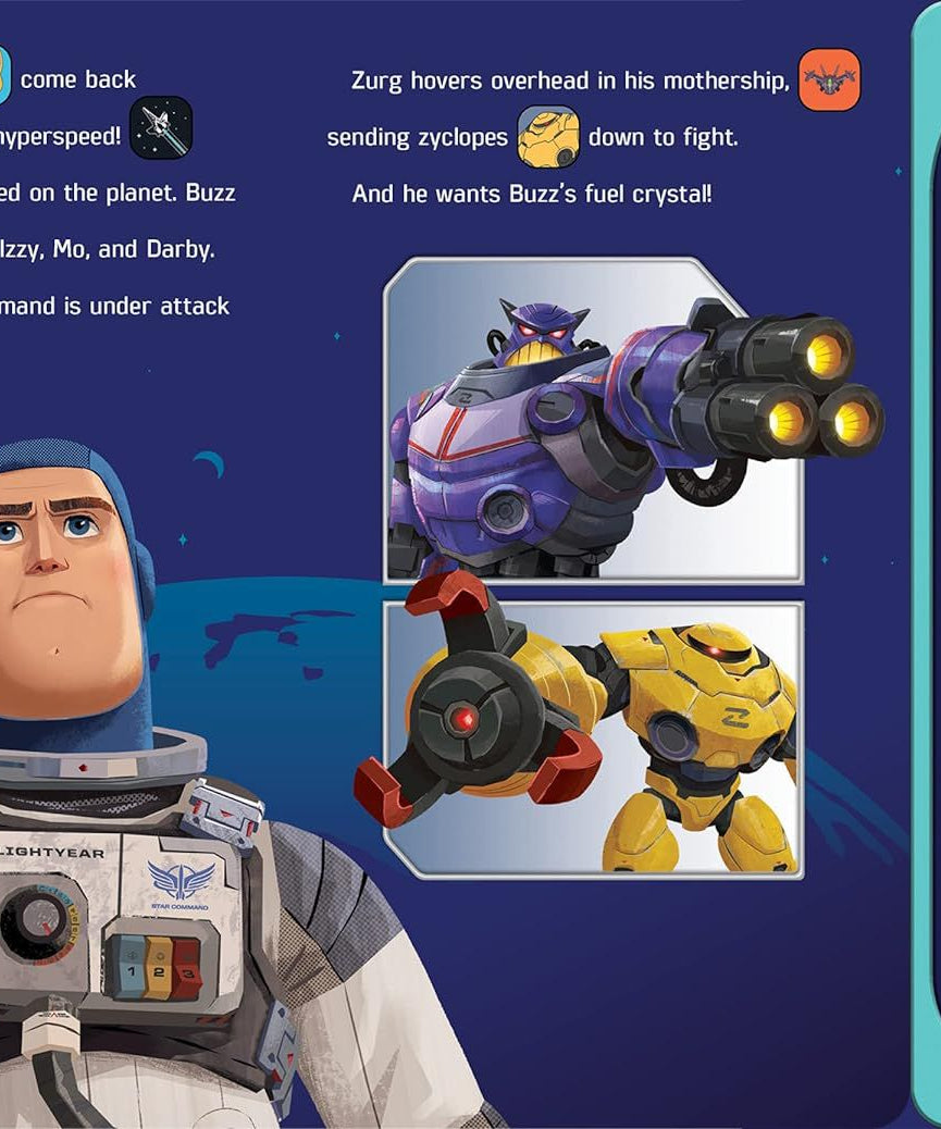 Disney Pixar Buzz Işıkyılı - İngilizce Sonsuzluğa ve Ötesine İnteraktif Sesli Kitap-Dinossi