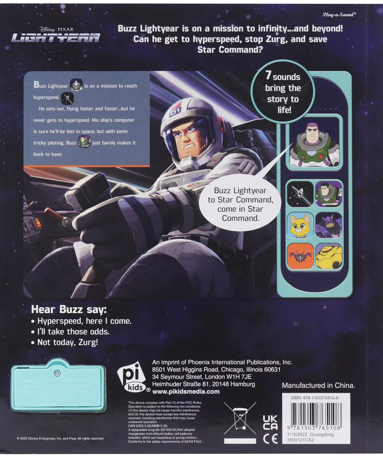 Disney Pixar Buzz Işıkyılı - İngilizce Sonsuzluğa ve Ötesine İnteraktif Sesli Kitap-Dinossi