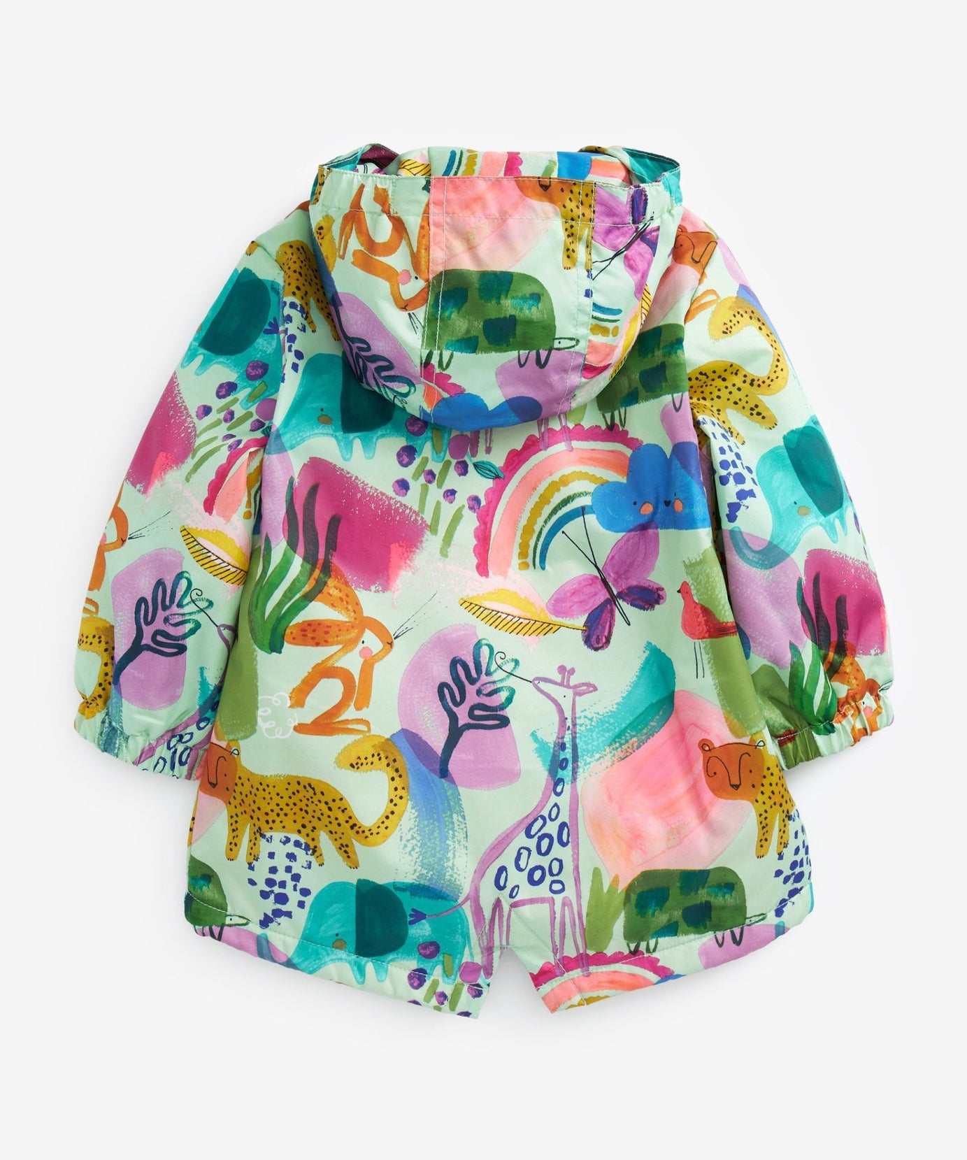 Next - Neşeli Sürdürülebilir Kız Çocuk Kışlık Ceket ve Yağmurluğu - 6-7 Yaş-Dinossi