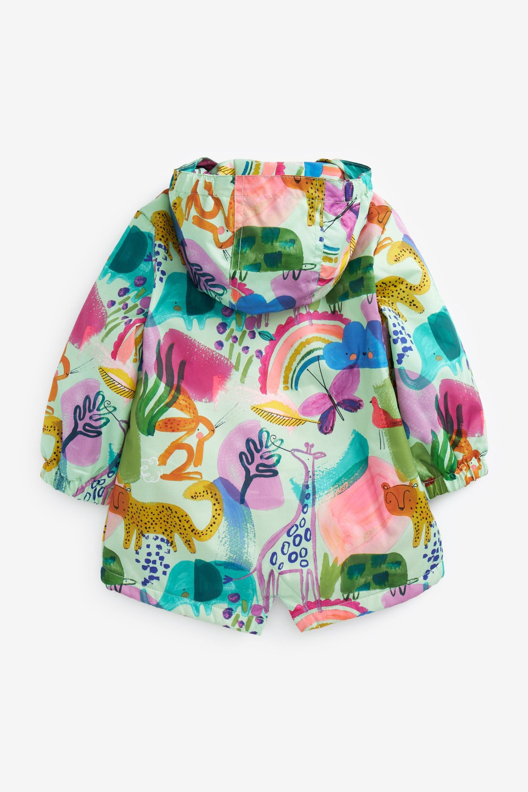 Next - Neşeli Sürdürülebilir Kız Çocuk Kışlık Ceket ve Yağmurluğu - 5-6 Yaş-Dinossi