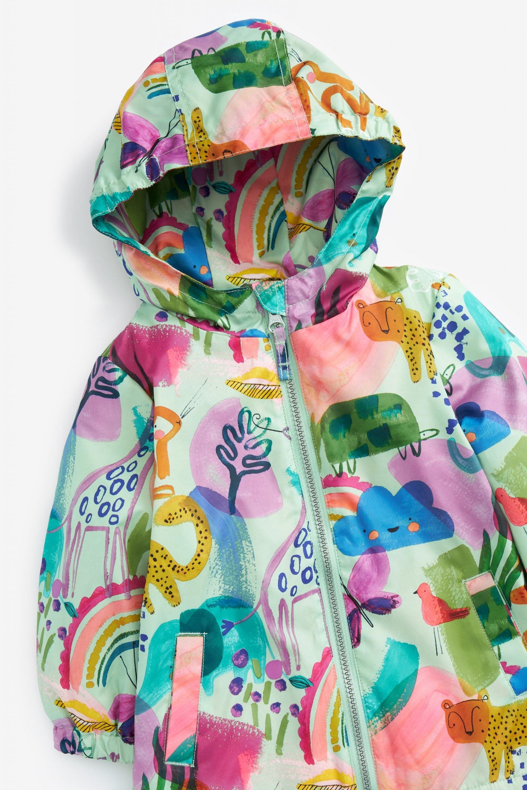 Next - Neşeli Sürdürülebilir Kız Çocuk Kışlık Ceket ve Yağmurluğu - 3-4 Yaş-Dinossi