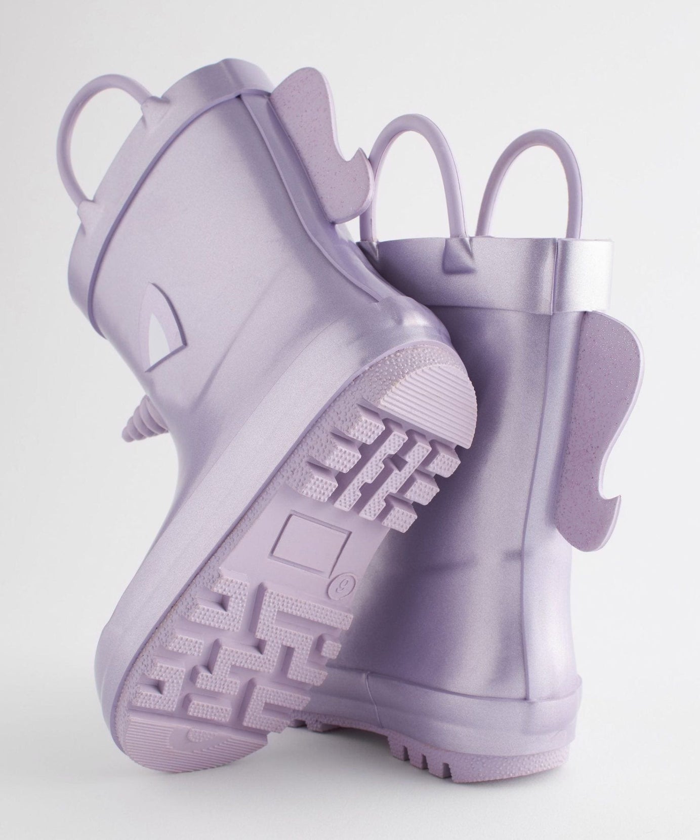 Dinossi - Leylak Mor Unicorn Yumuşak Tabanlı Kız Çocuk Polarlı Yağmur Çizmesi - 26.5-Dinossi