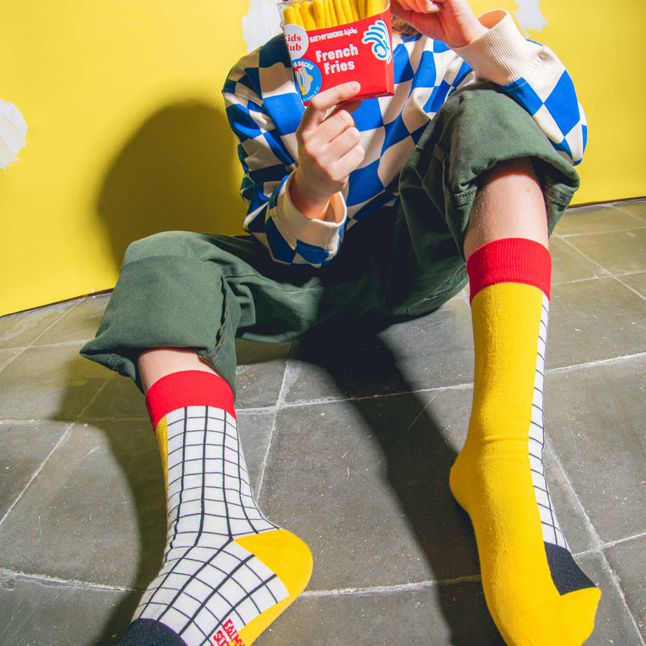 Eat My Socks - Çocuk Patetes Kızartması Çorap-Dinossi