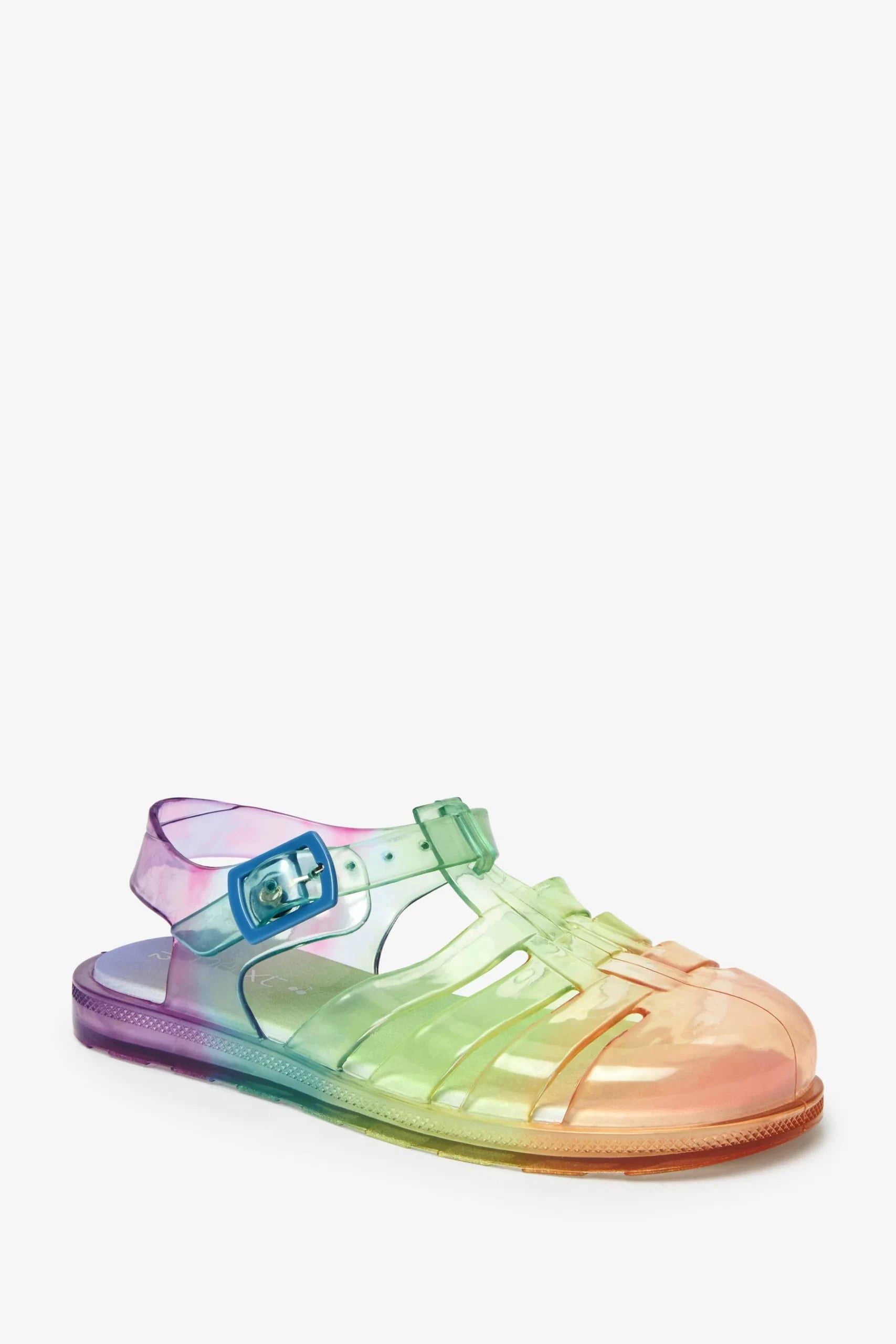 Next - Yumuşak Tabanlı Gökkuşağı Çocuk Jöle Sandalet - 24-Dinossi