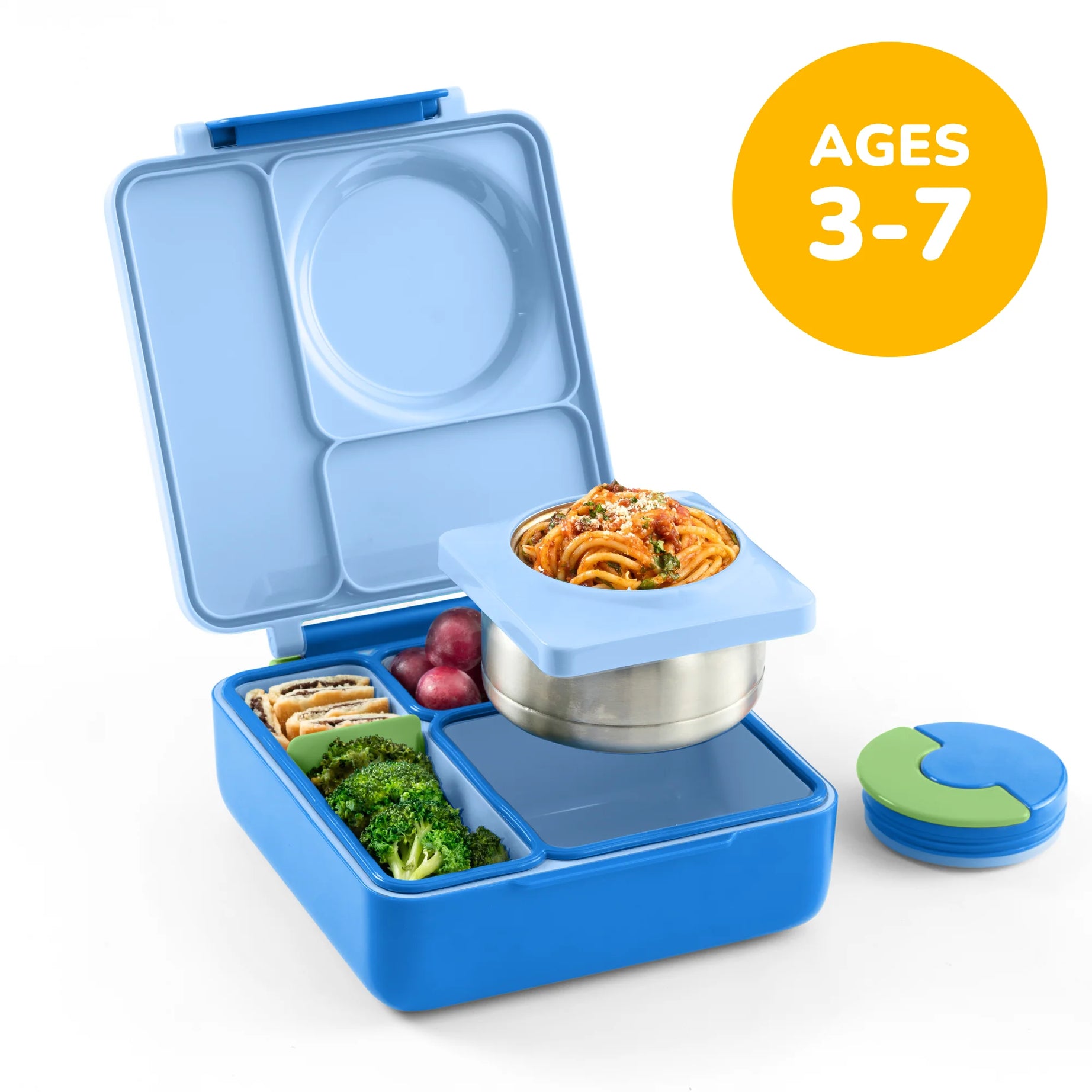 Omiebox - Thermisch Geïsoleerde Zee Blauw Bento Lunchbox