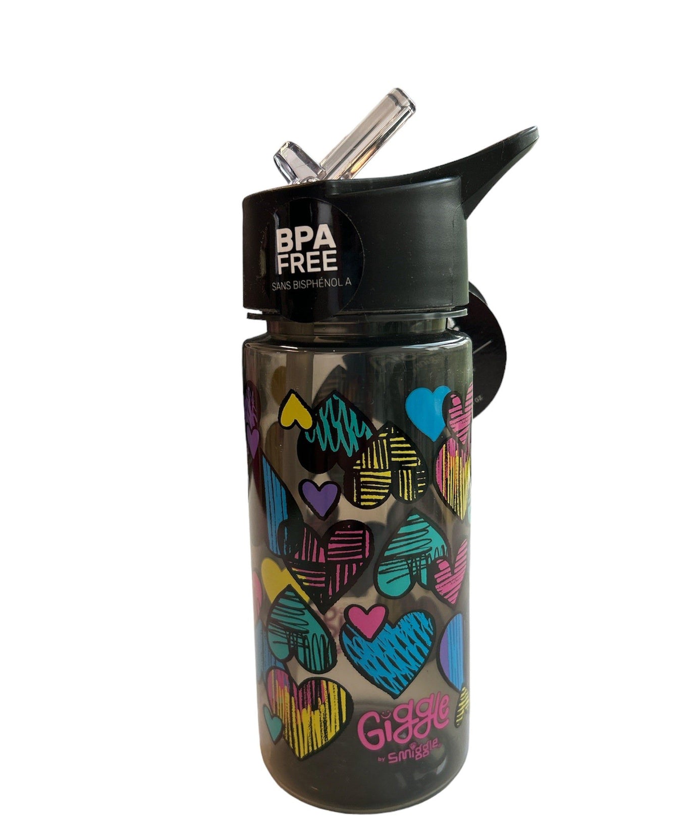 Smiggle - Giggle 450 ML BPAsız Pipetli Suluk-Dinossi