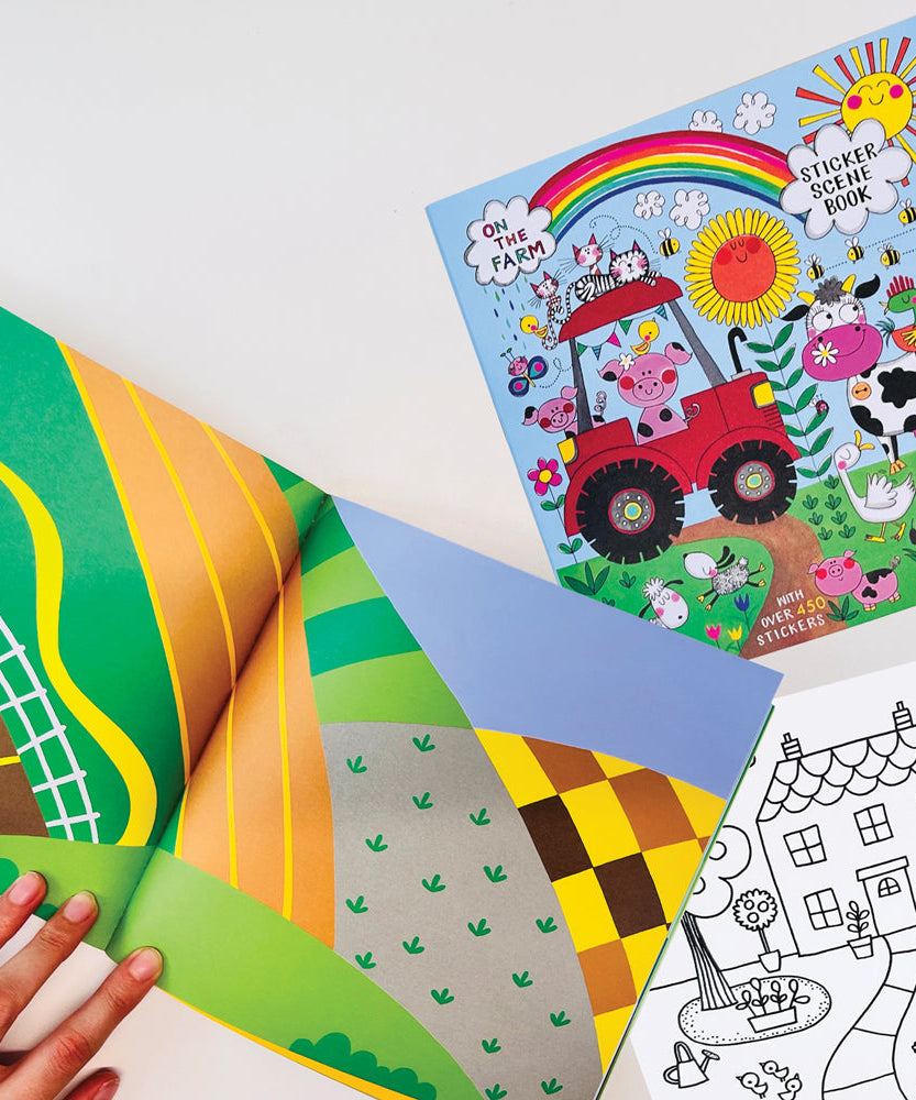 Rachel Ellen - On The Farm Sticker Scene Kleur- en Activiteitenboek
