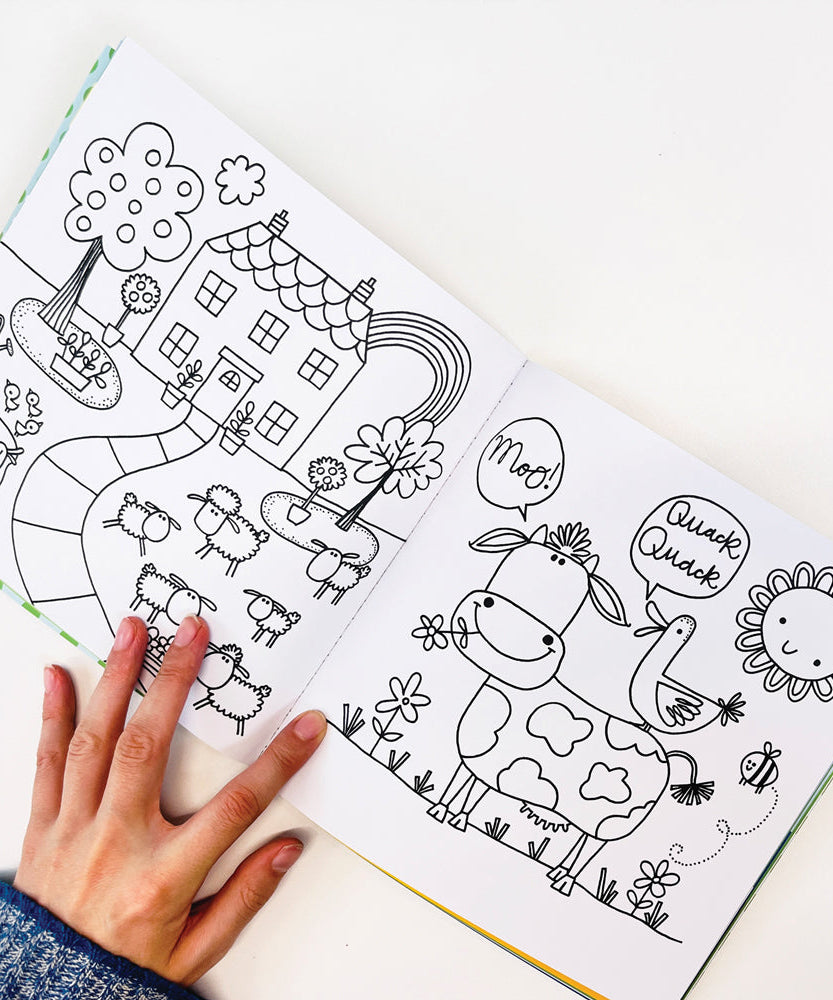 Rachel Ellen - On The Farm Sticker Scene Kleur- en Activiteitenboek