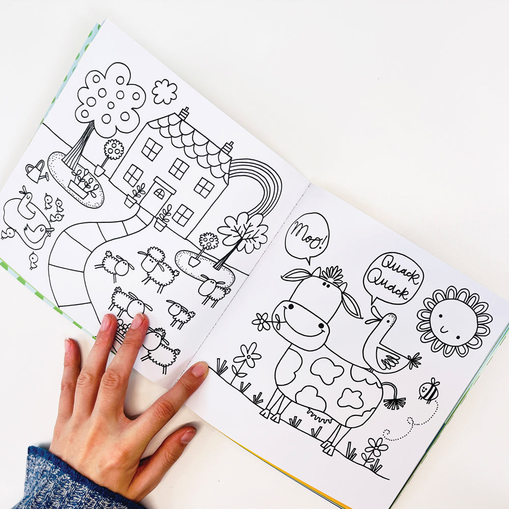 Rachel Ellen - On The Farm Sticker Scene Kleur- en Activiteitenboek