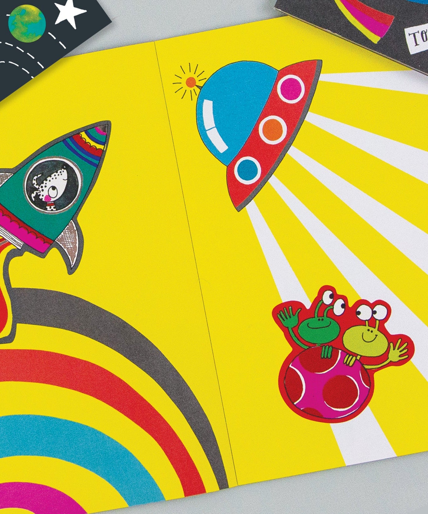 Rachel Ellen - Naar de Maan Sticker Scène Kleur- en Activiteitenboek