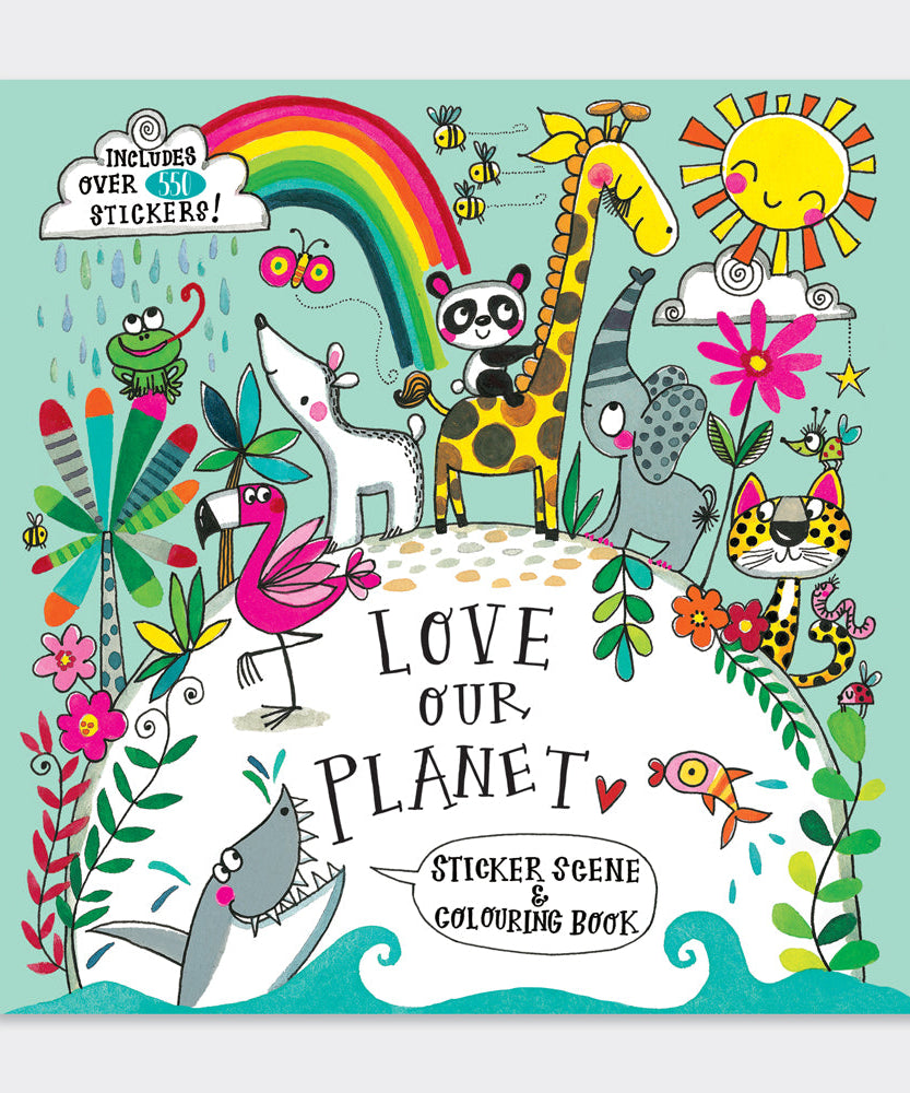 Rachel Ellen - Love Our Planet Sticker Scene Kleur- en Activiteitenboek