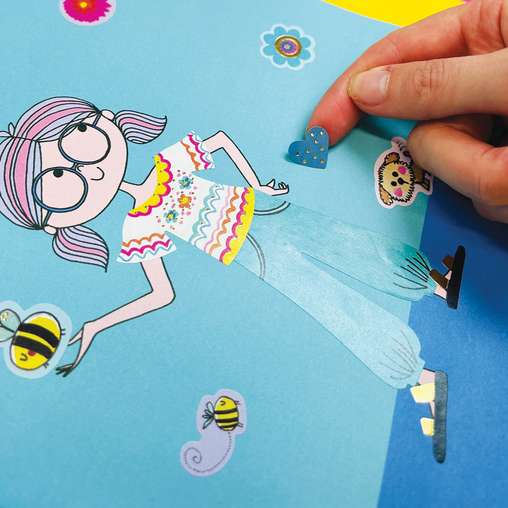 Rachel Ellen - Grl Pwr Sticker Scene Kleur- en Activiteitenboek