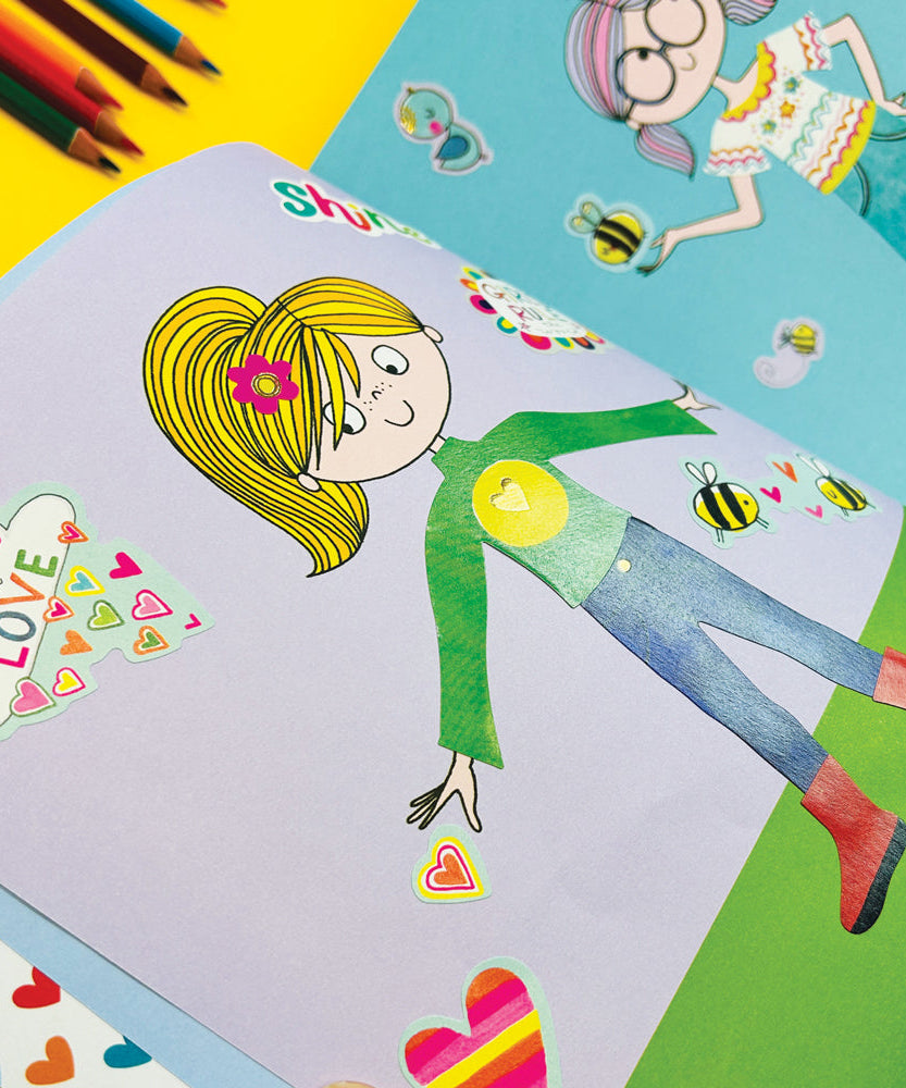 Rachel Ellen - Grl Pwr Sticker Scene Kleur- en Activiteitenboek