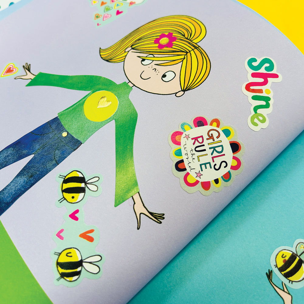 Rachel Ellen - Grl Pwr Sticker Scene Kleur- en Activiteitenboek