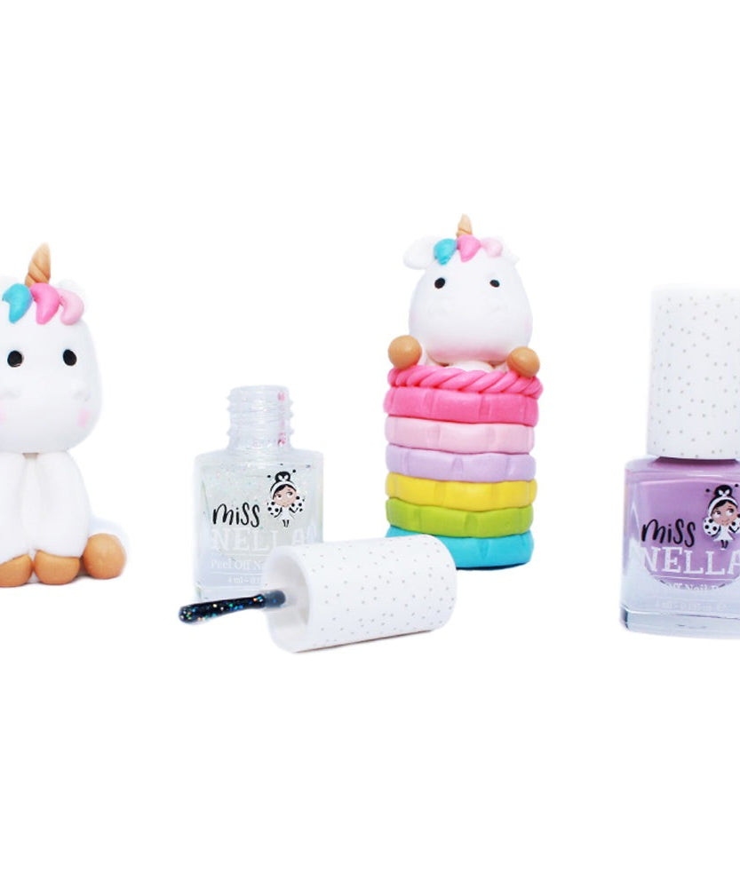 Miss Nella - Confettibergen: Glitter Bovenlaag Afpelbare Nagellak