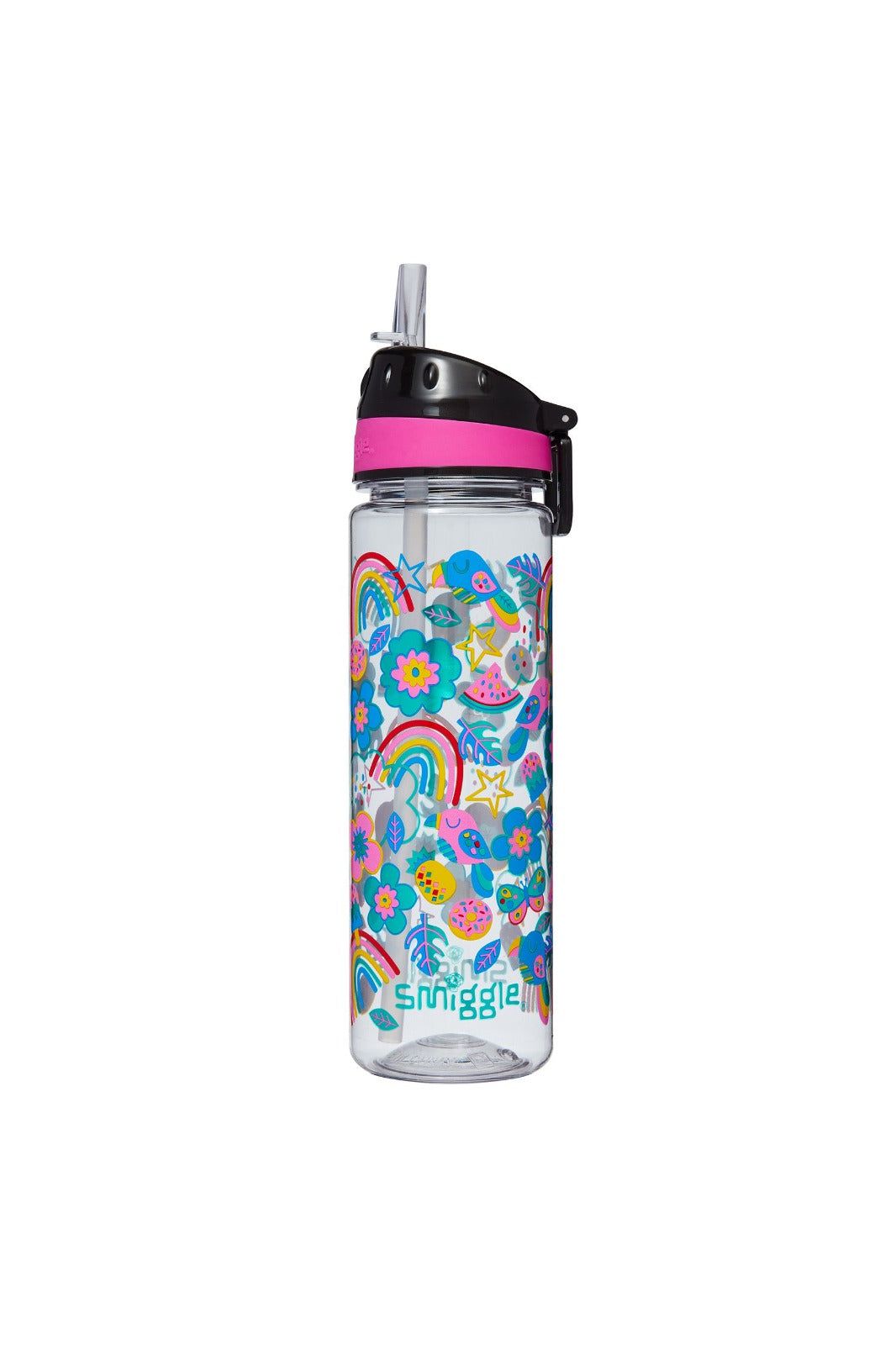 Smiggle - Drift Drink Up Plastik İçecek Şişesi 650Ml-Dinossi