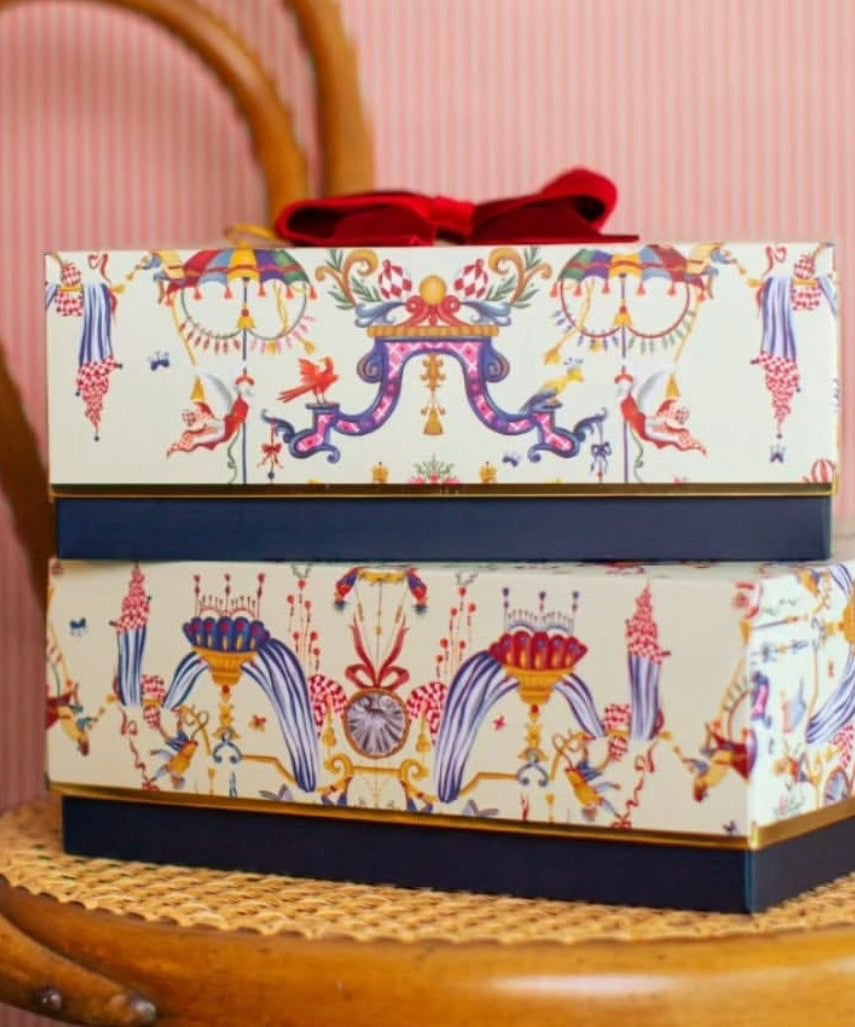 Dinossi - Roze Geruit Geschenkdoos