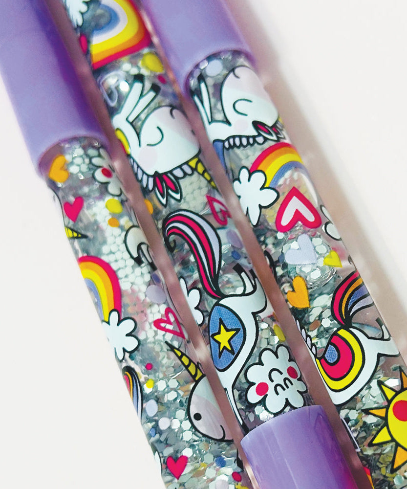 Rachel Ellen - Glanzende Pen Paarse Eenhoorn