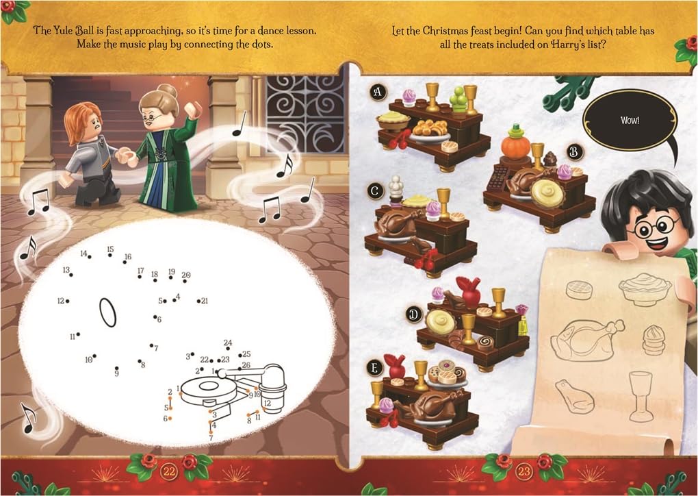 Buster Books - Lego Harry Potter Magische Kerstfiguur Speelgoed Engels Activiteiten- en Verhalenboek