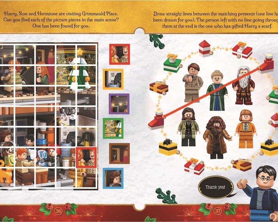 Buster Books - Lego Harry Potter Magische Kerstfiguur Speelgoed Engels Activiteiten- en Verhalenboek