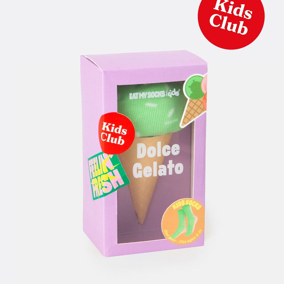 Eat My Socks - Çocuk Tatlı Dondurma Çorap - Dinossi