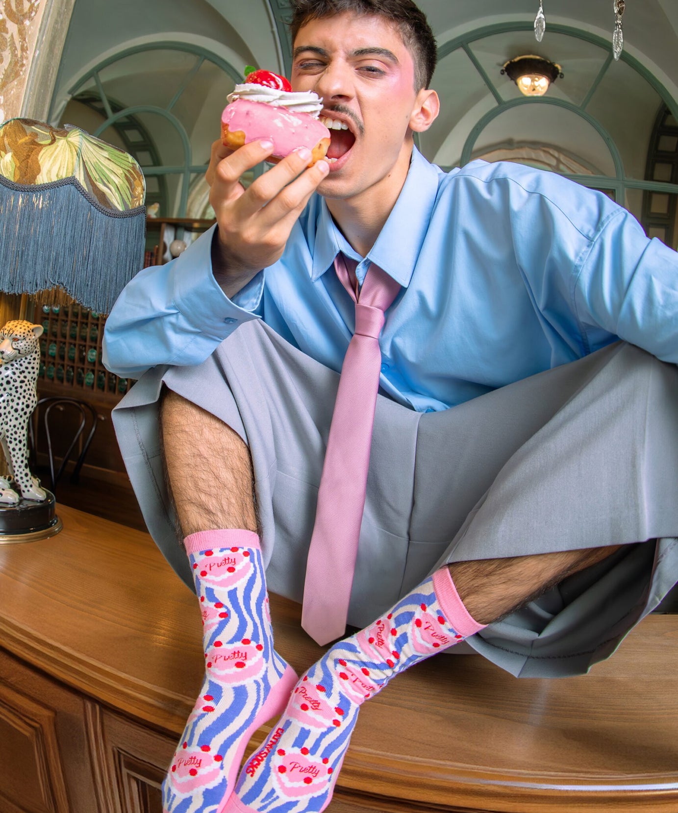 Eat My Socks - Yetişkin Pretty Pasta Çorap - Dinossi