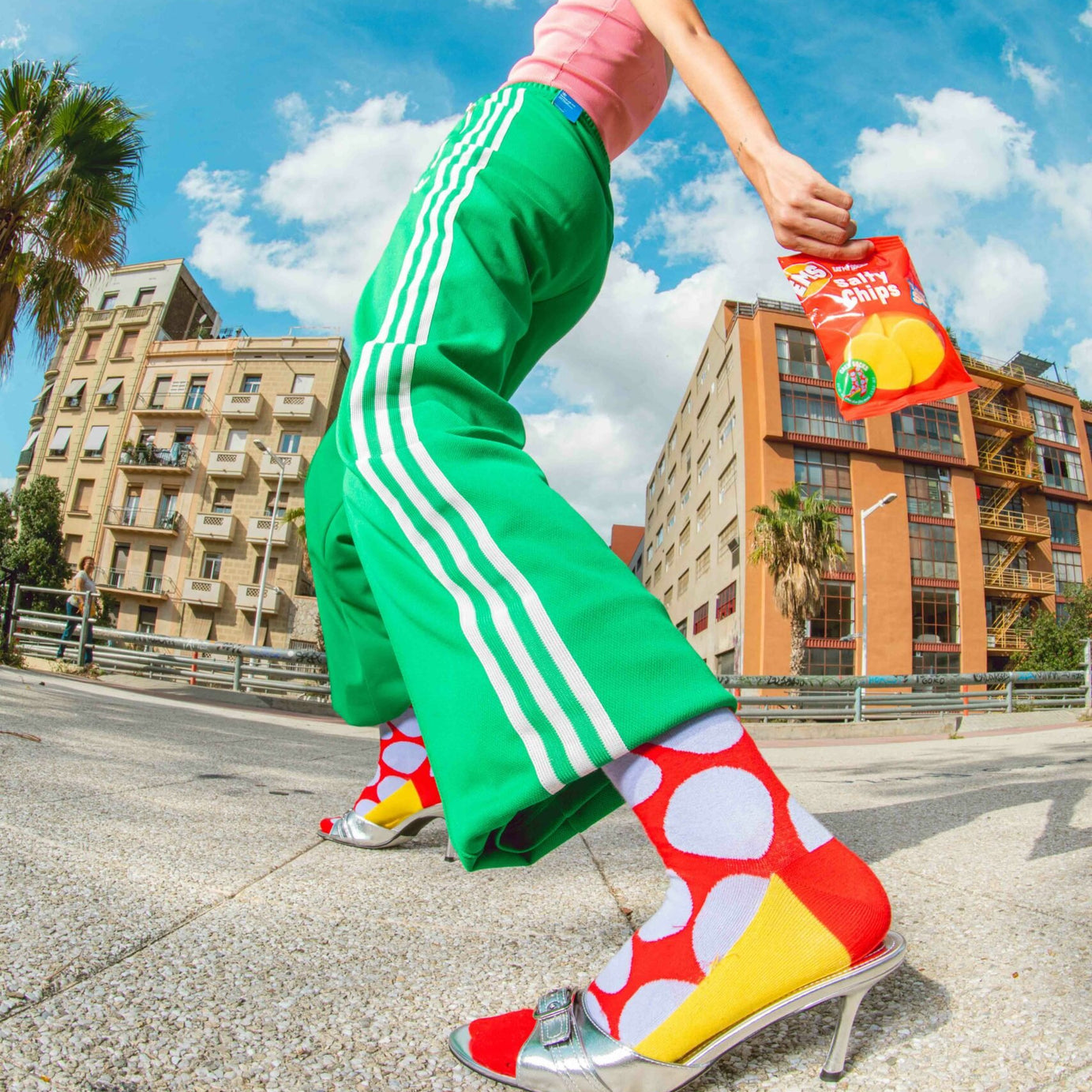 Eat My Socks - Yetişkin Tuzlu Cipsler Çorap - Dinossi