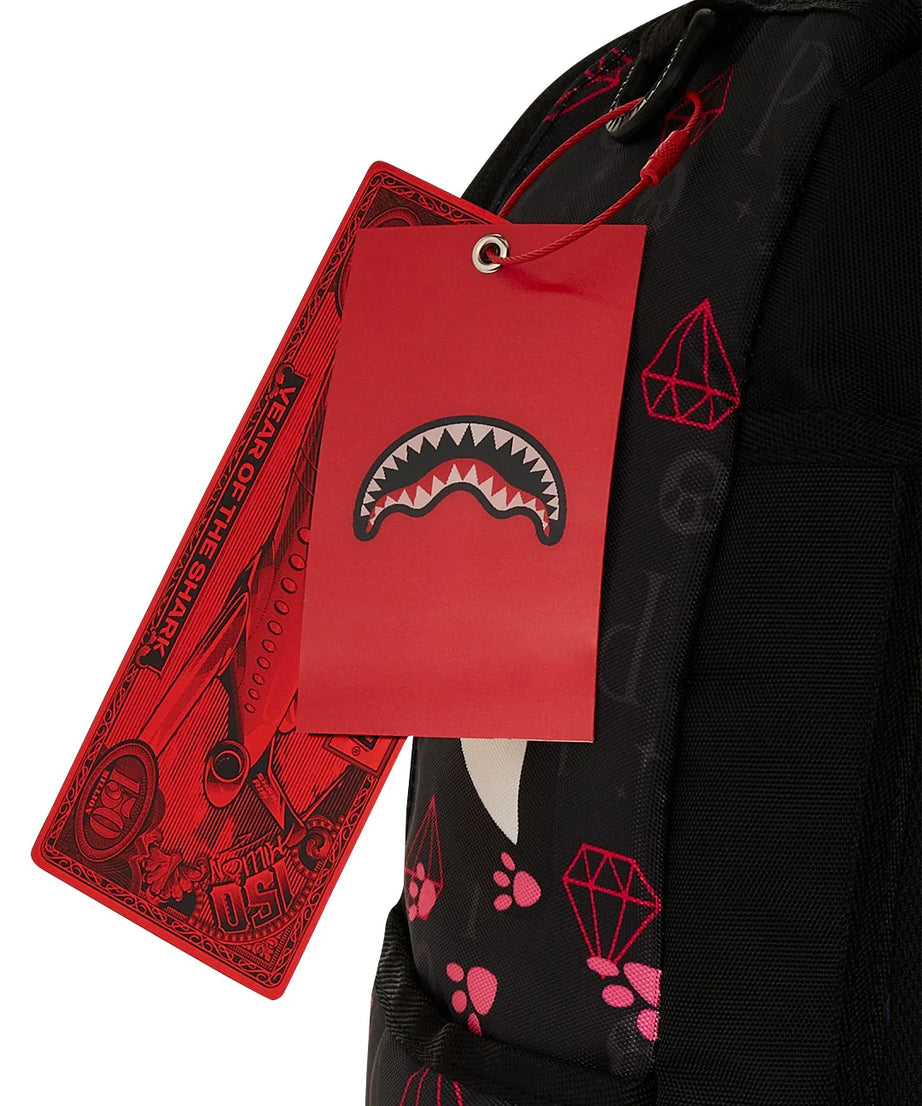 Sprayground - Roze Panter Pootafdrukken Dlxr Rugzak