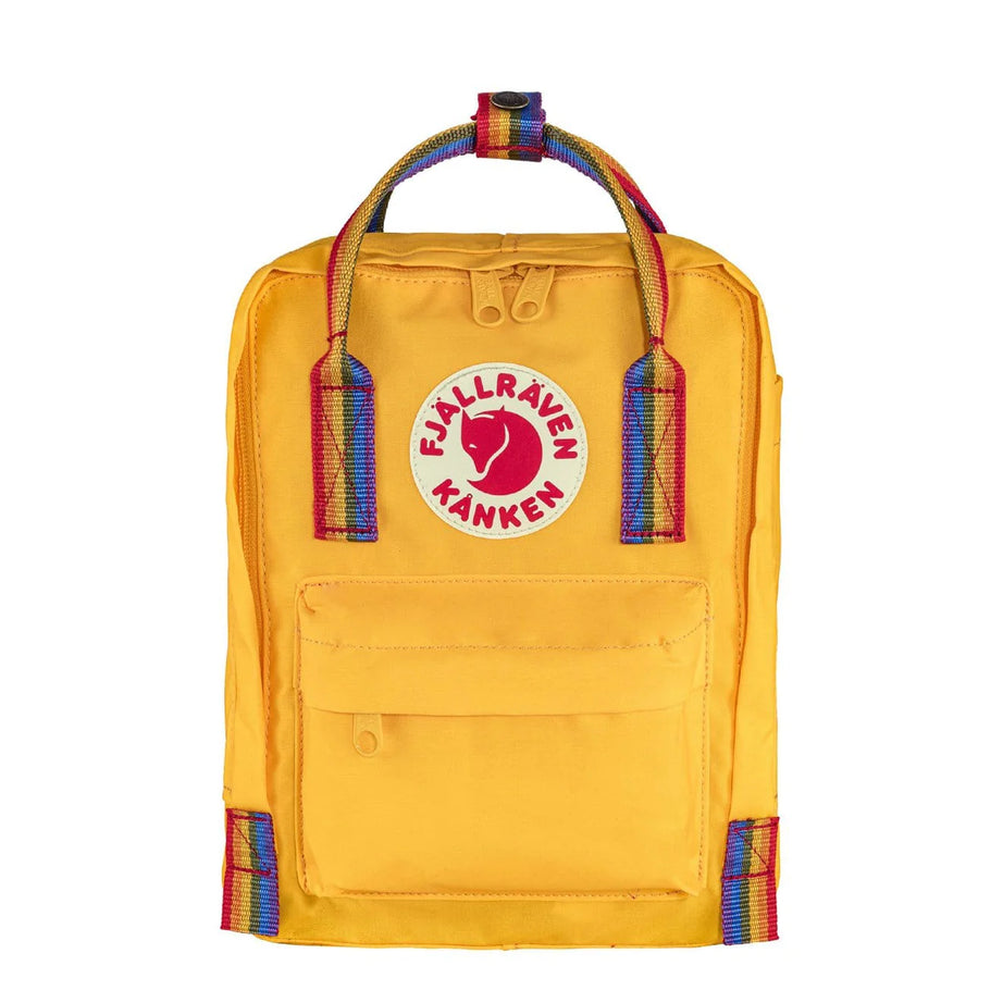 Fjällräven Kånken - Regenboog Mini Unisex Gele Rugzak