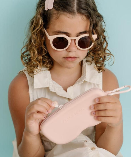 Dinossi - Sürdürülebilir Çocuk Güneş Gözlüğü Yuvarlak Model - Kahverengi-Dinossi