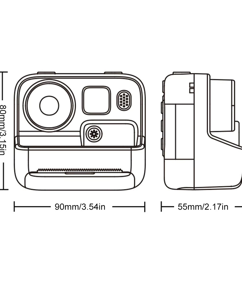 iPixi – Directe Afdruk Digitale Foto- en Videocamera Roze