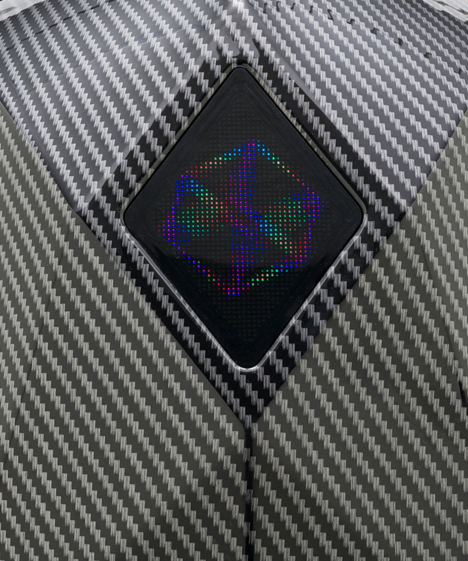 iPixi – Motorcoureur en Reiziger Titanium Beschermde LED Rugzak