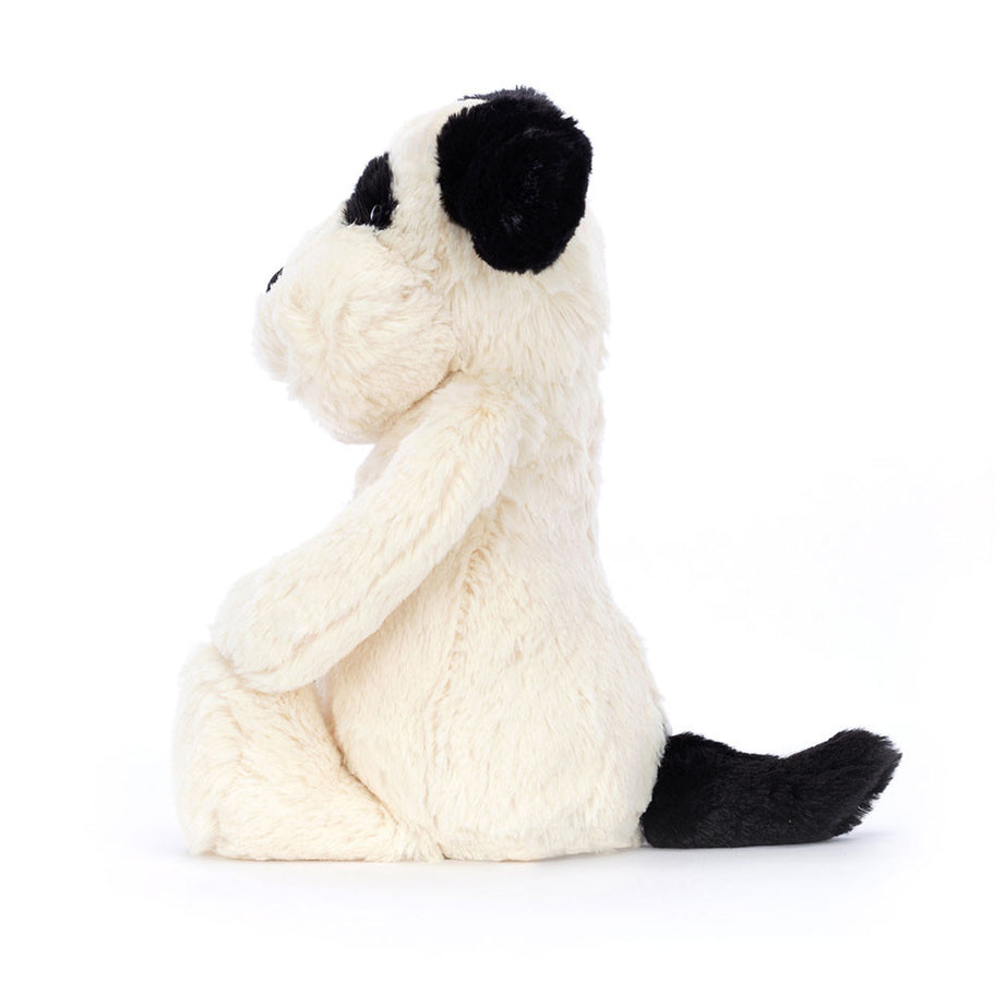 JellyCat - Verlegen Zwart & Crèmekleurig Puppyhondje Pluche Speelgoed 31 cm