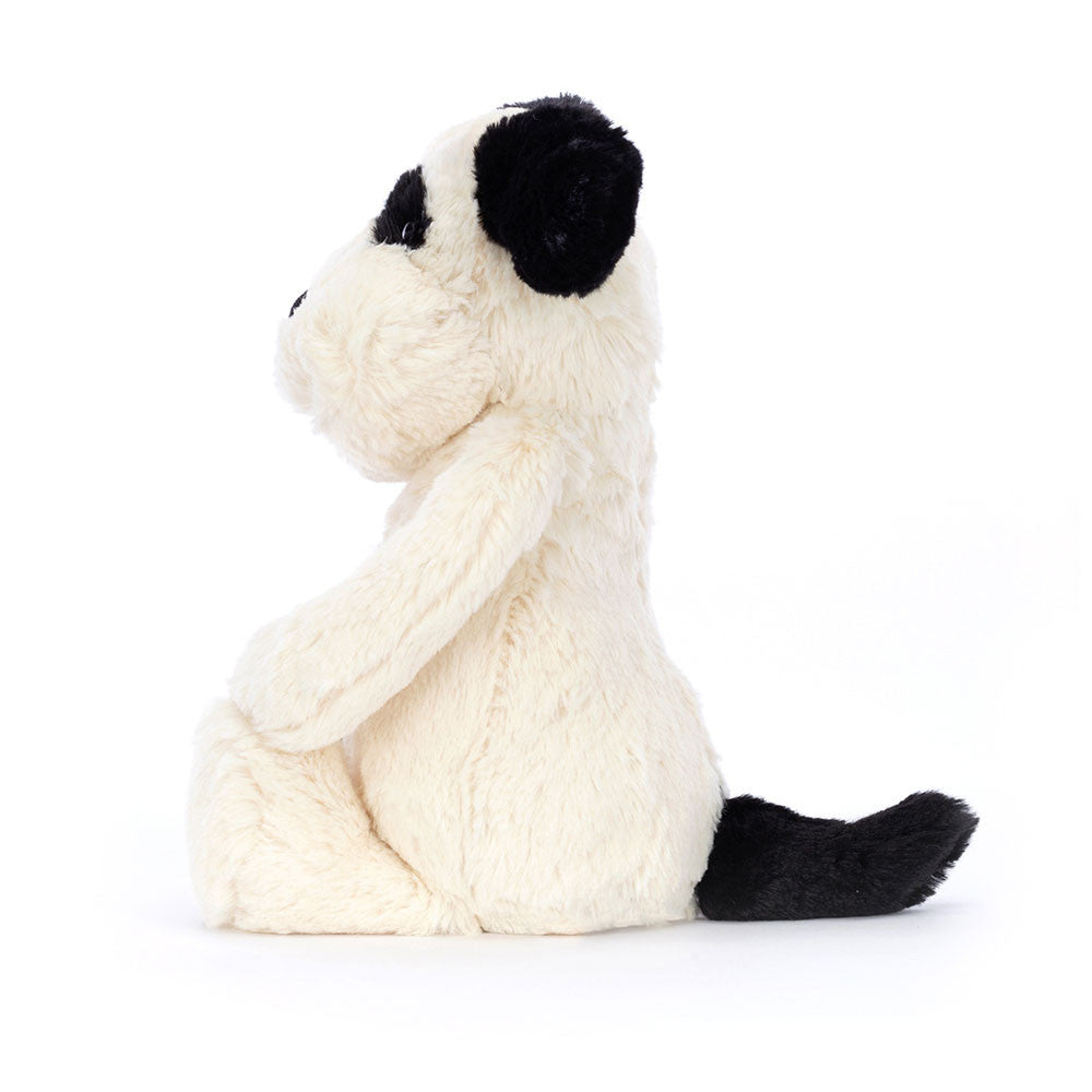 JellyCat - Verlegen Zwart & Crèmekleurig Puppyhondje Pluche Speelgoed 31 cm