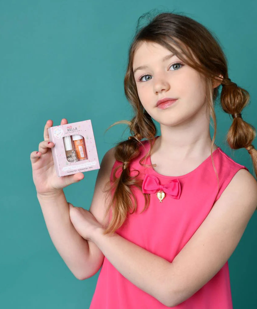 Miss Nella Nella Lipgloss & Nagellak Dubbel Set