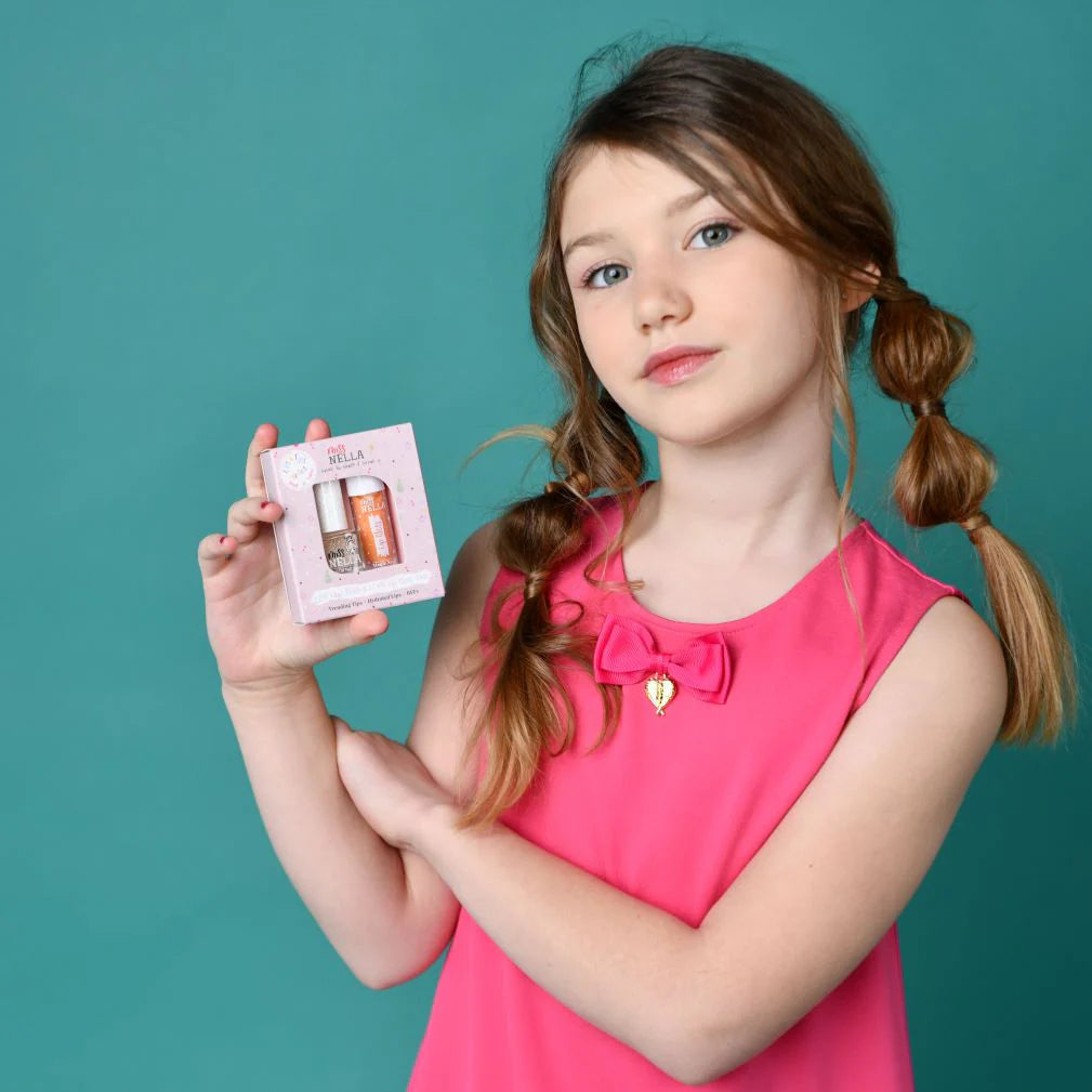 Miss Nella Nella Lipgloss & Nagellak Dubbel Set